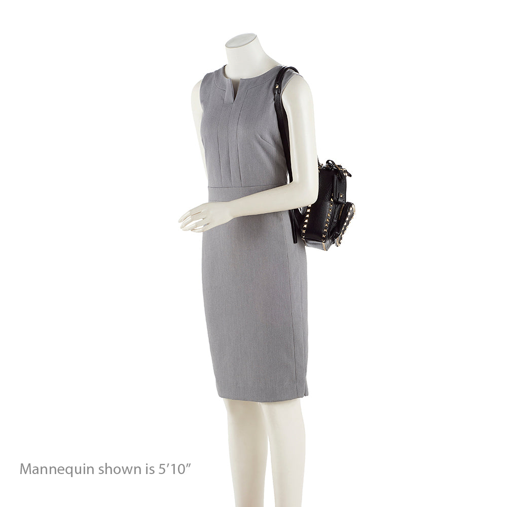 Valentino Leather Rockstud Mini Backpack (SHF-17289)