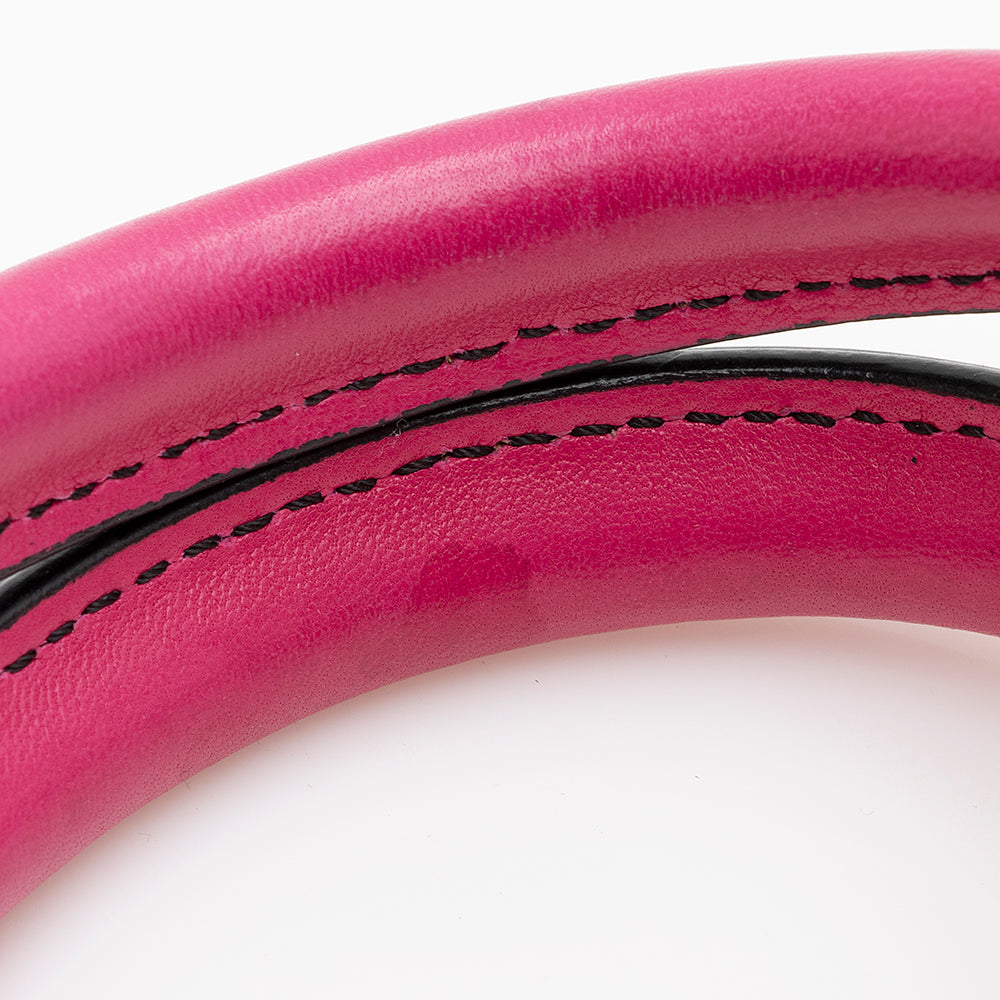 Valentino Leather Rose Vertigo Shopper Tote (SHF-21662)