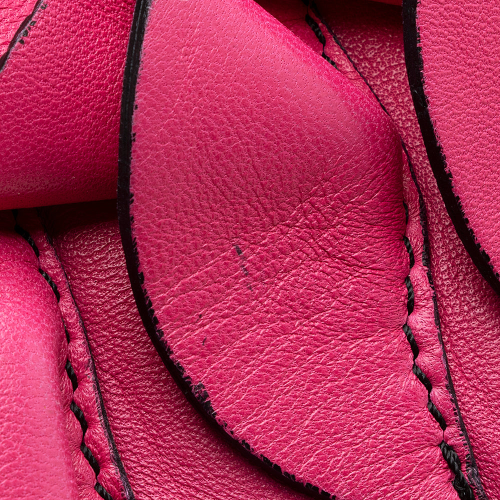 Valentino Leather Rose Vertigo Shopper Tote (SHF-21662)