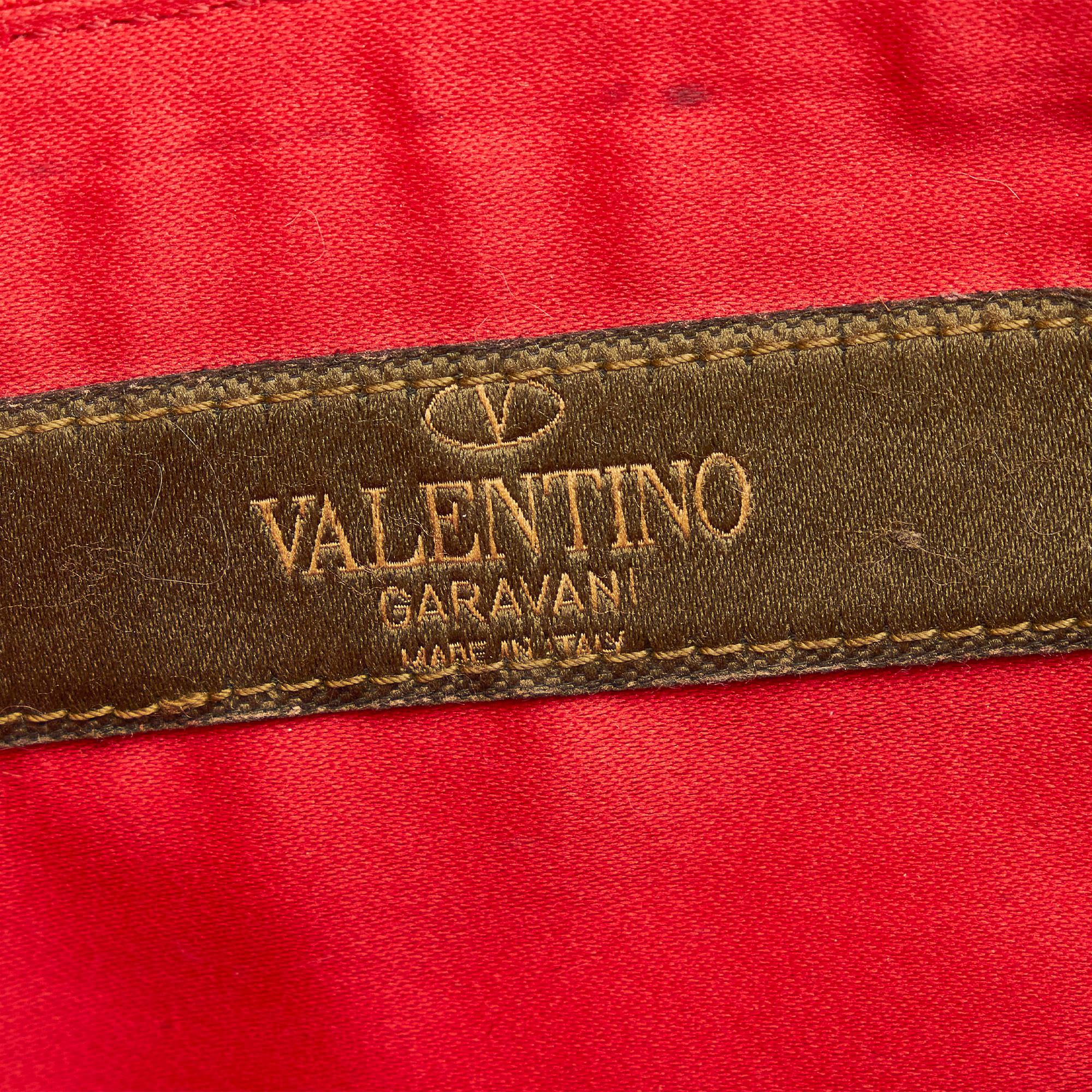 Valentino Rockstud Camouflage Leather Clutch Bag (SHG-30219)