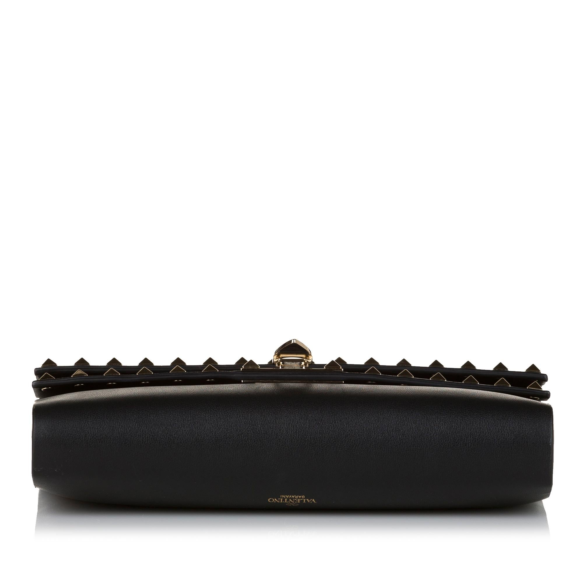 Valentino Rockstud Double Flap Satchel (SHG-34842)