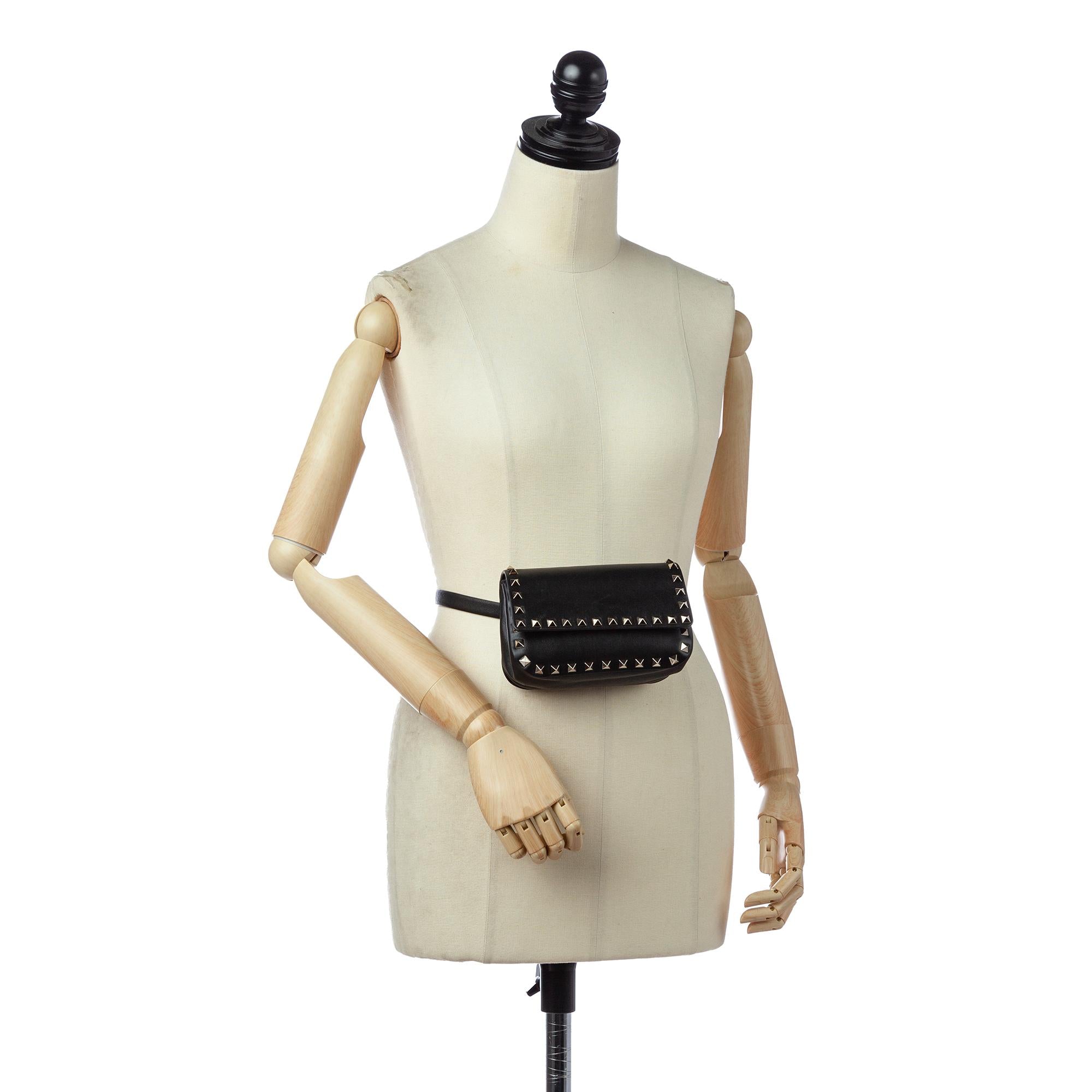 Valentino Rockstud Leather Belt Bag (SHG-28759)