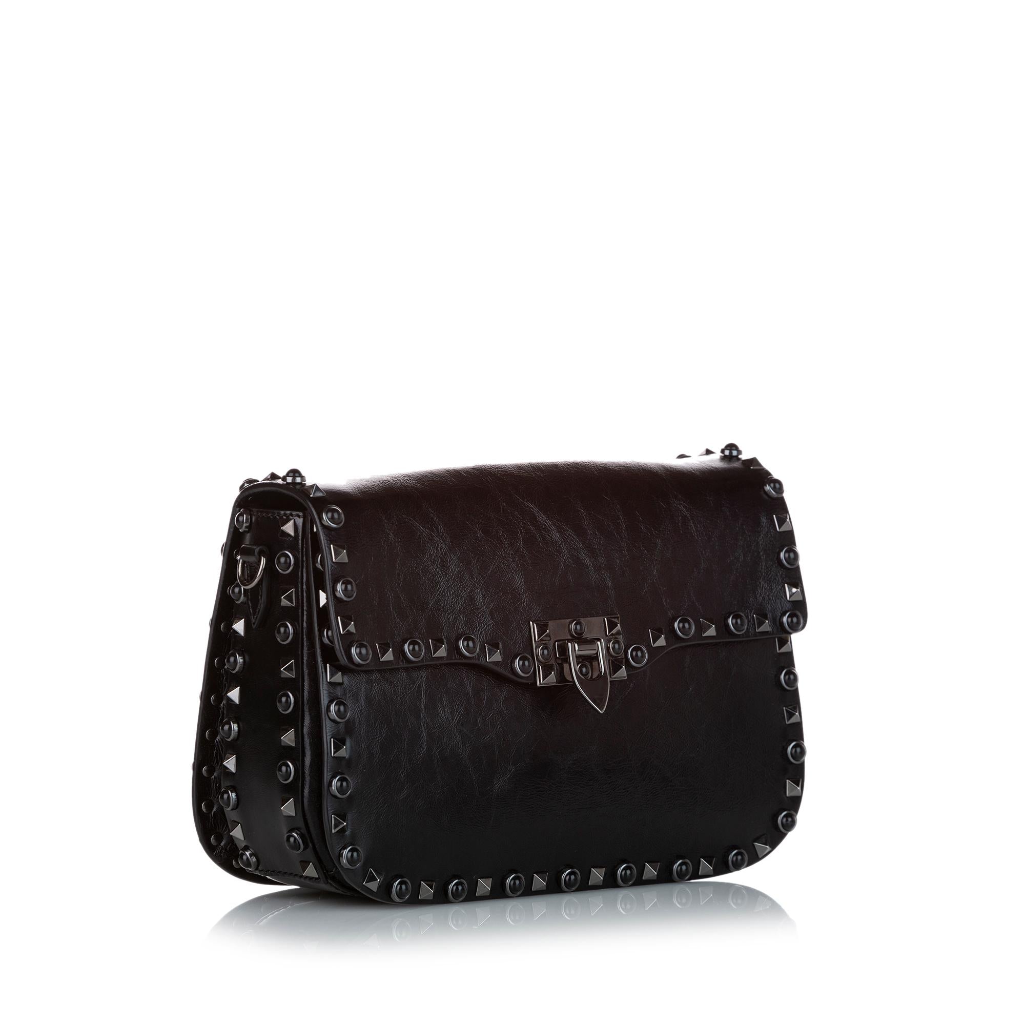 Valentino Rockstud Leather Crossbody Bag (SHG-26259)