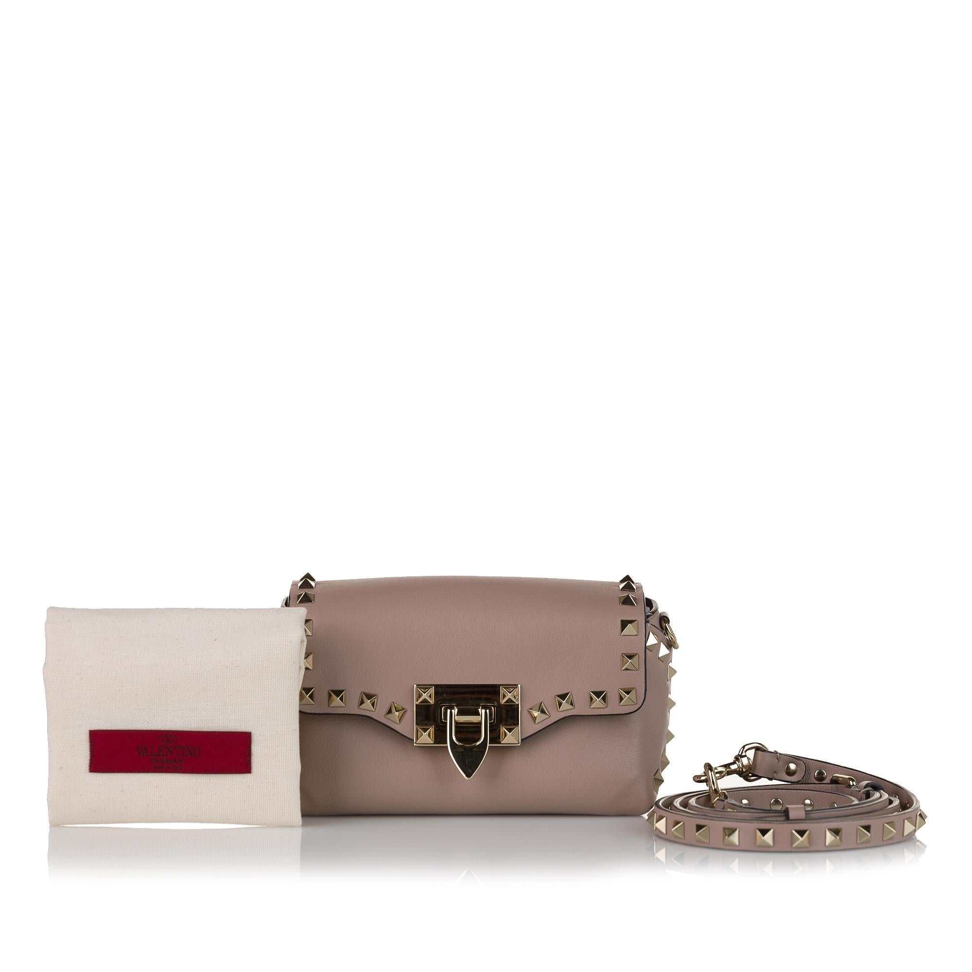 Valentino Rockstud Leather Crossbody Bag (SHG-34004)