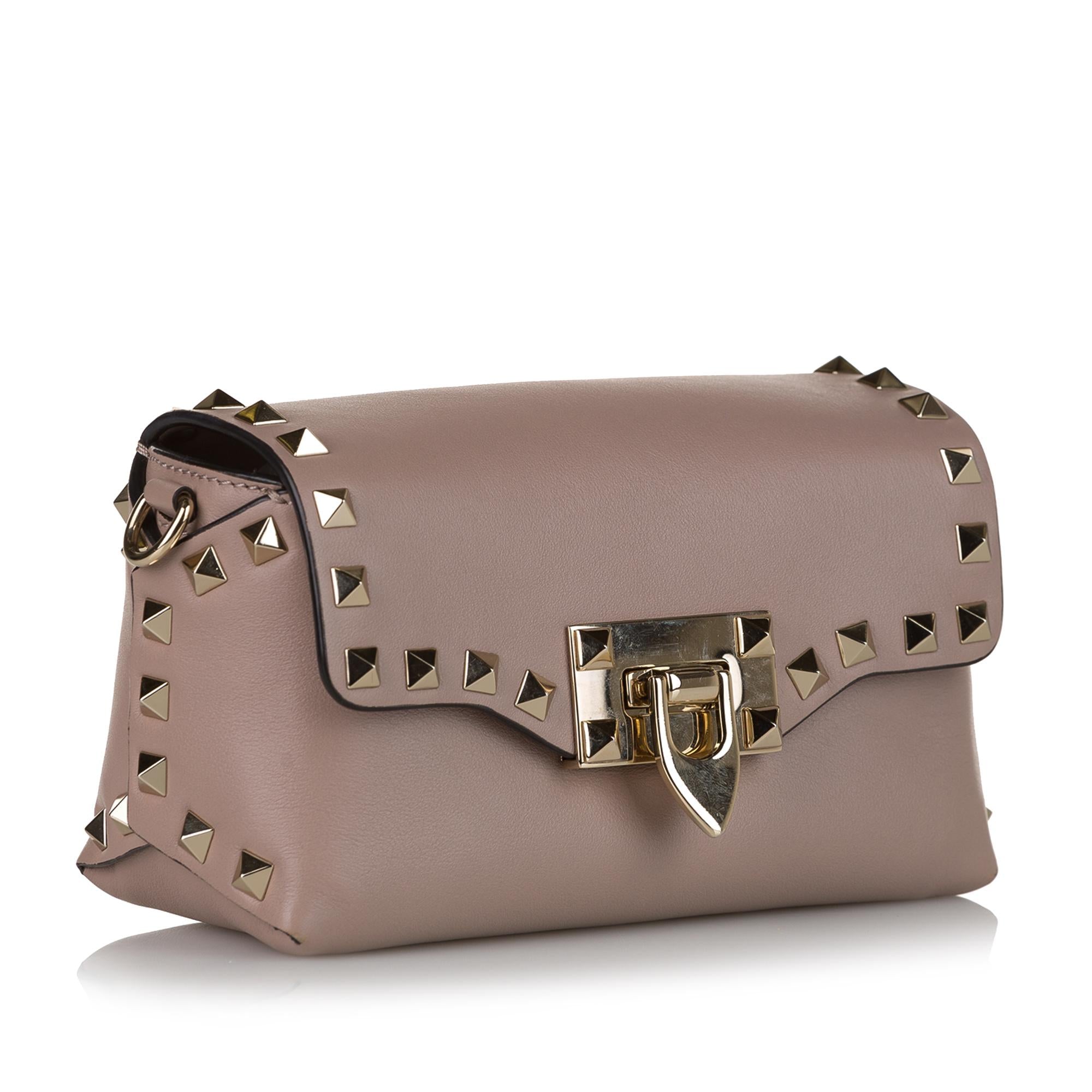 Valentino Rockstud Leather Crossbody Bag (SHG-34004)
