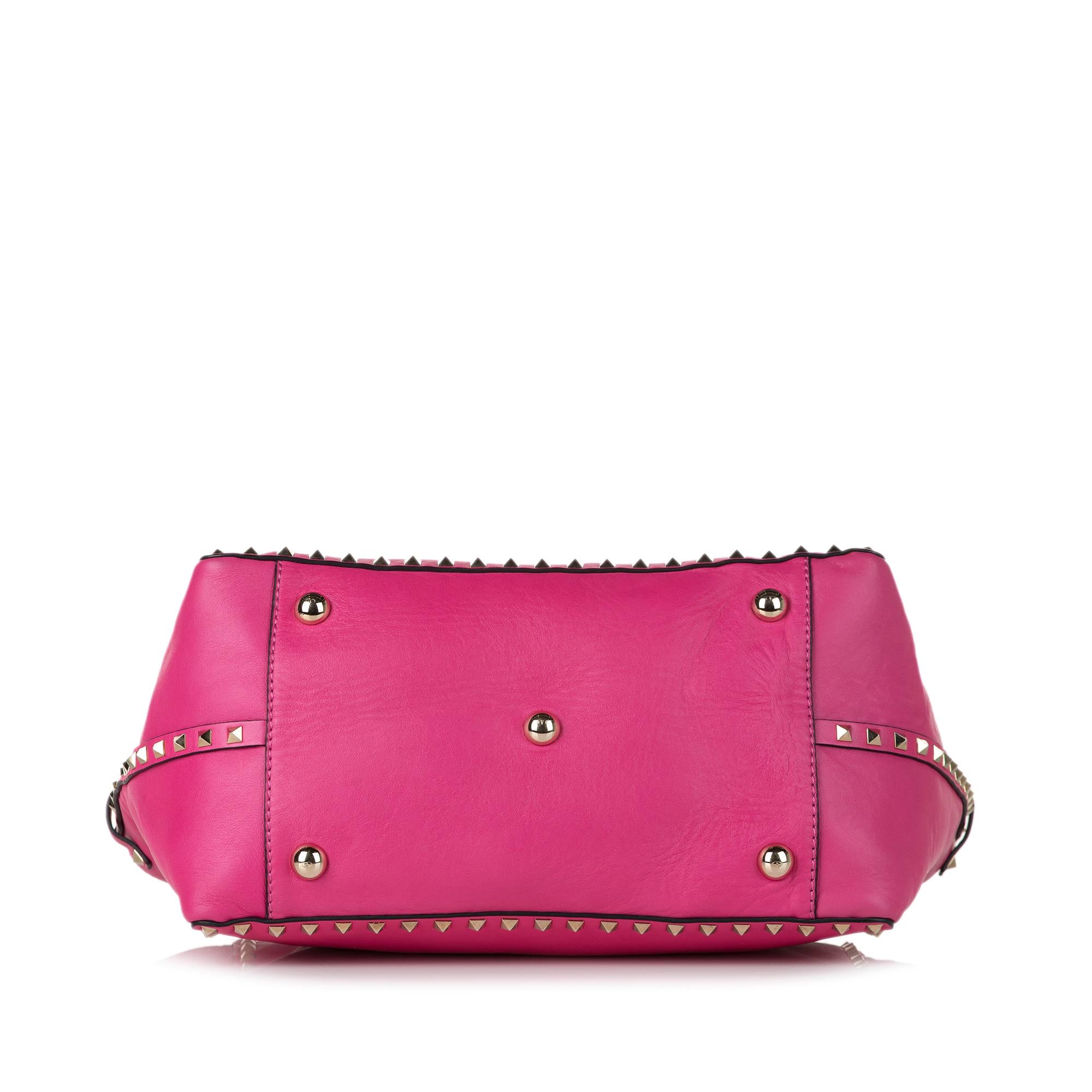 Valentino Rockstud Leather Satchel (SHG-35511)