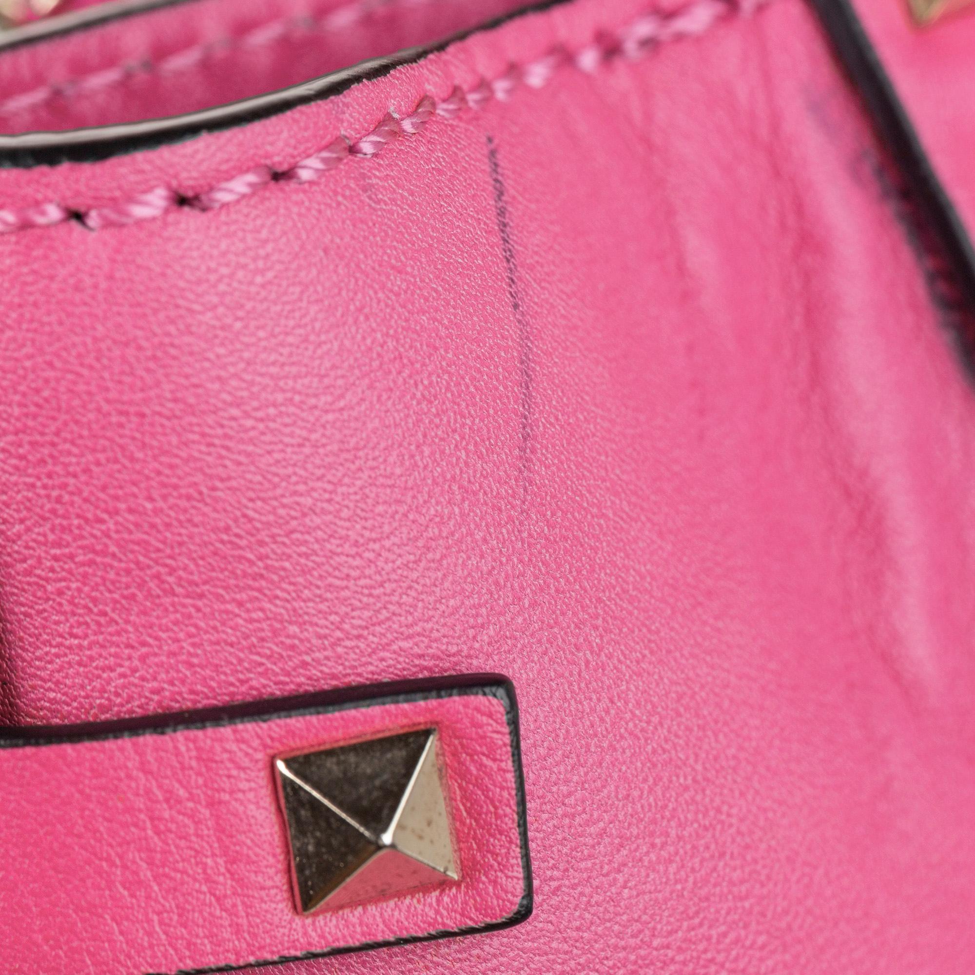 Valentino Rockstud Leather Satchel (SHG-35511)