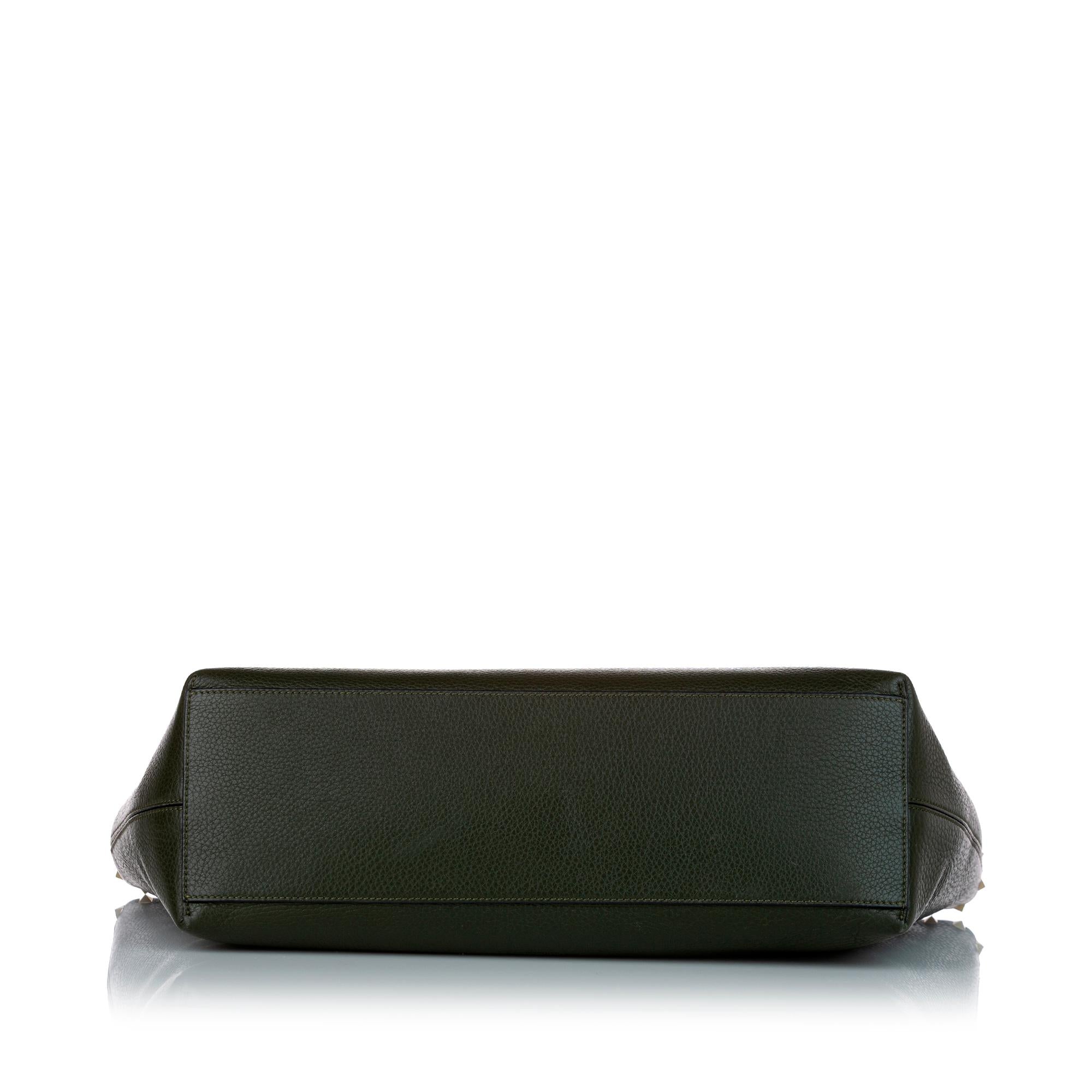 Valentino Rockstud Leather Tote Bag (SHG-26972)