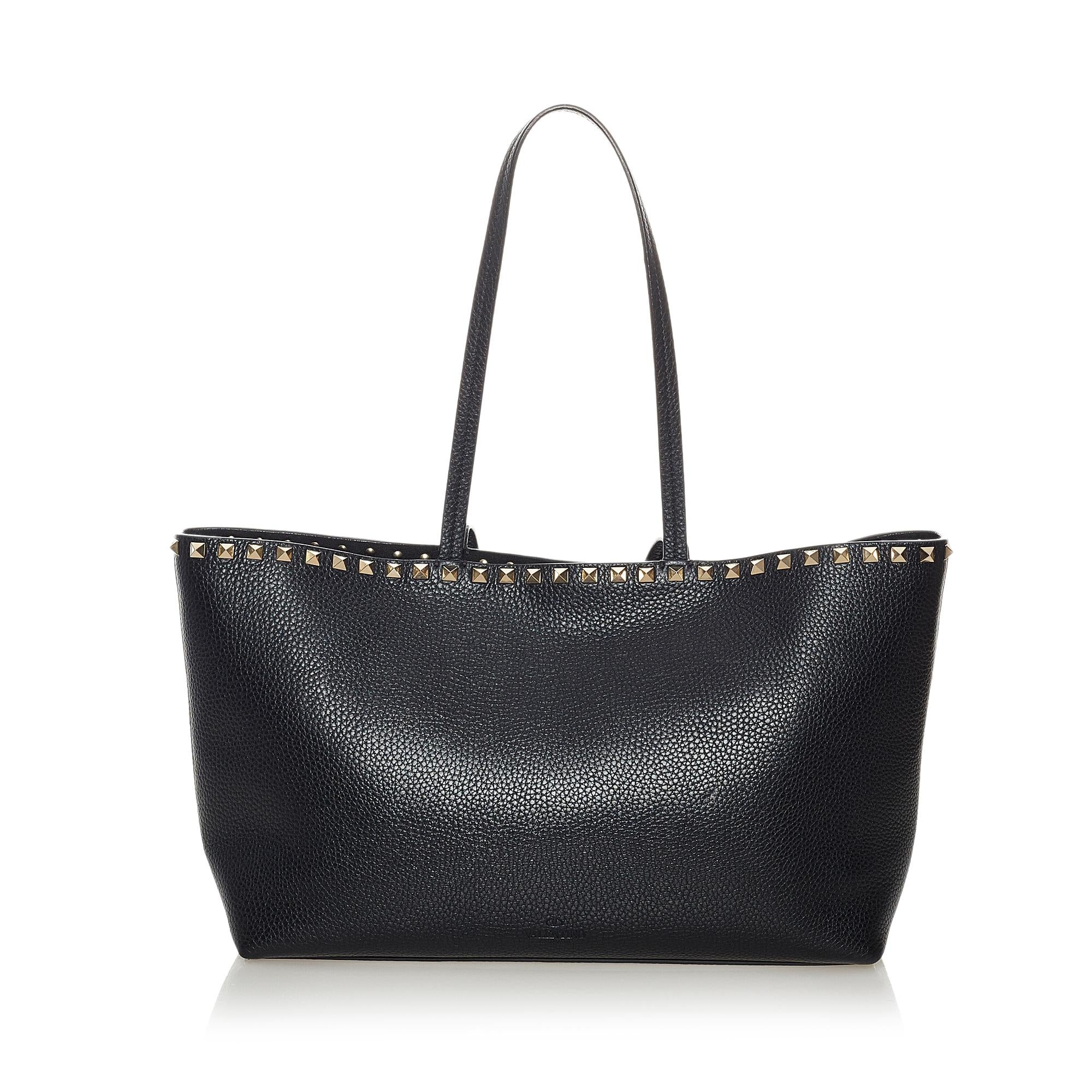 Valentino Rockstud Leather Tote Bag (SHG-28268)