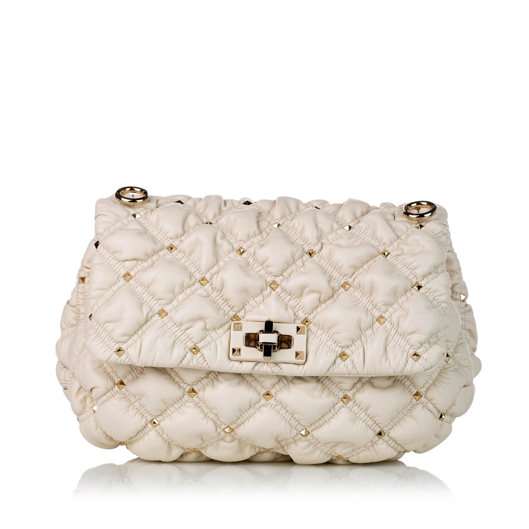 Valentino Rockstud Spike Leather Crossbody Bag (SHG-30607)