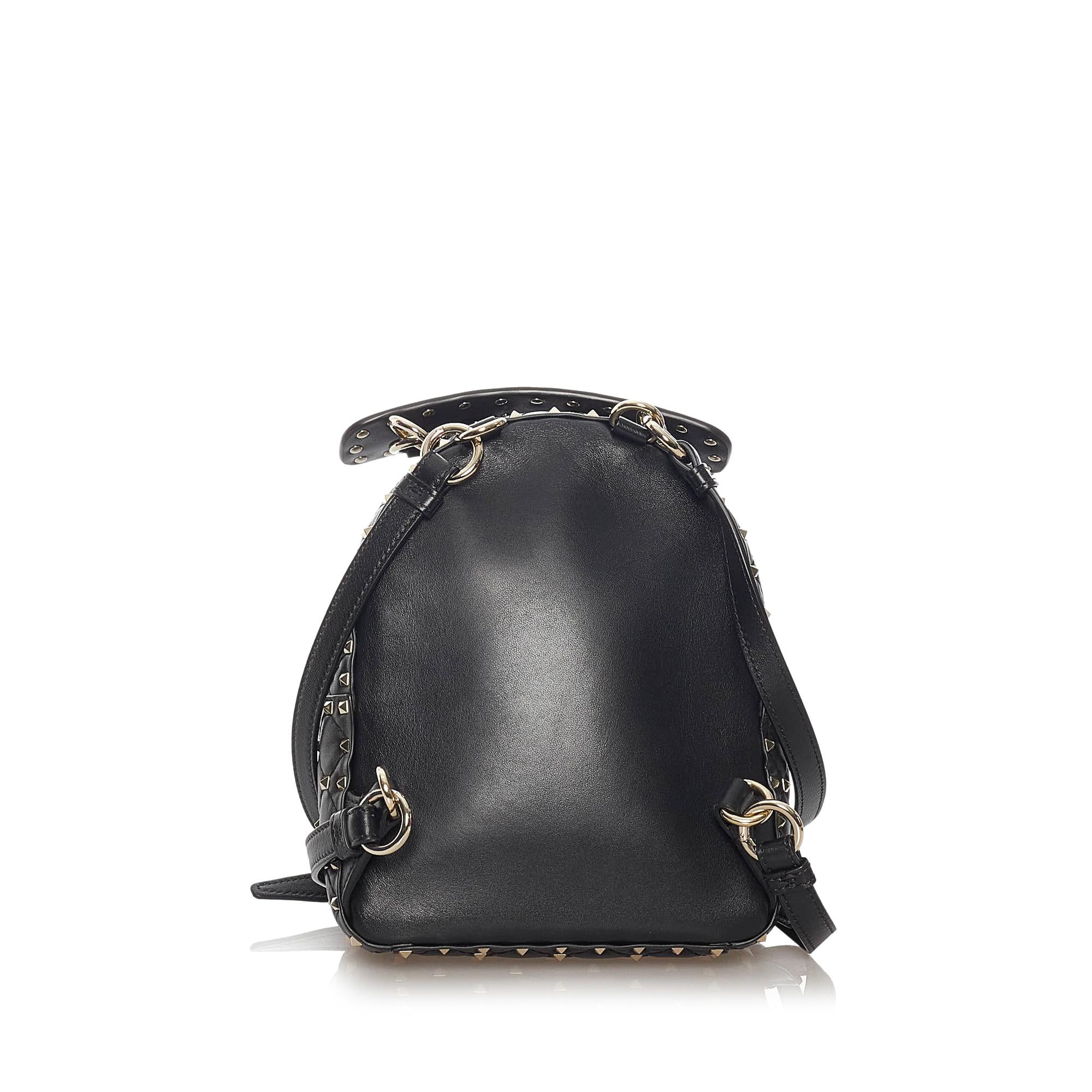Valentino Rockstud Spike VLTN Leather Backpack (SHG-28243)