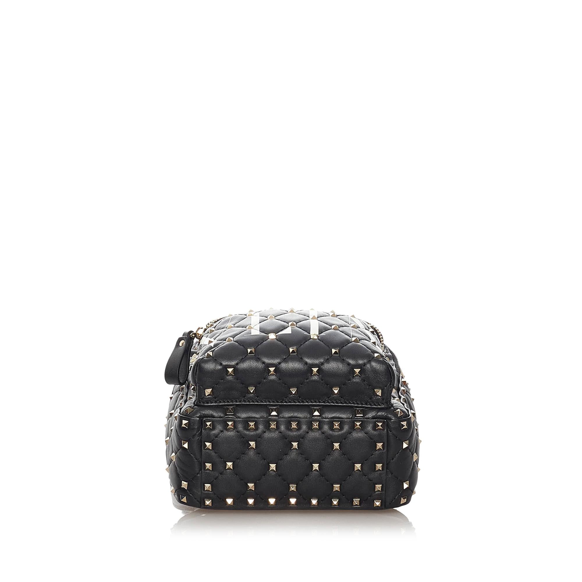 Valentino Rockstud Spike VLTN Leather Backpack (SHG-28243)