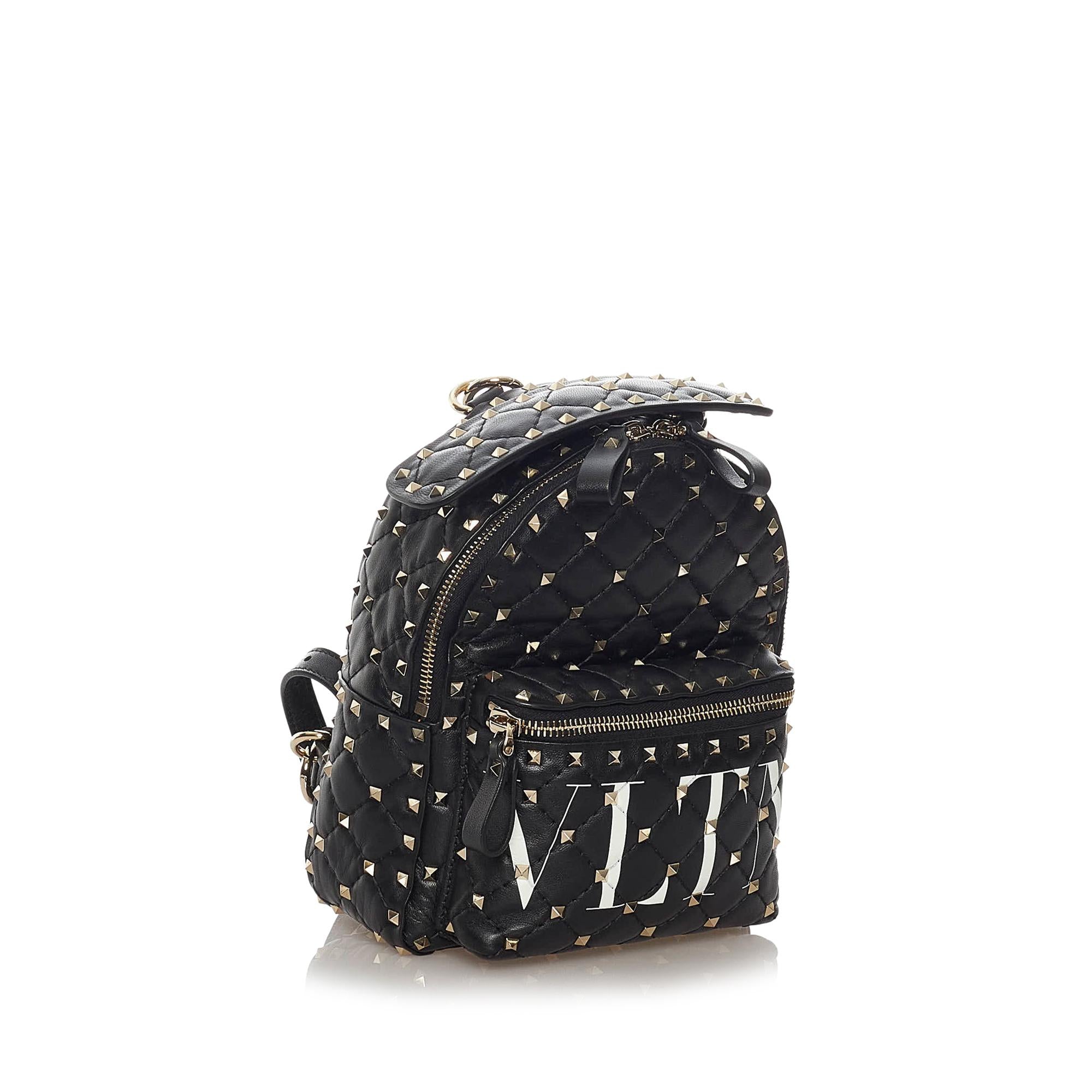 Valentino Rockstud Spike VLTN Leather Backpack (SHG-28243)