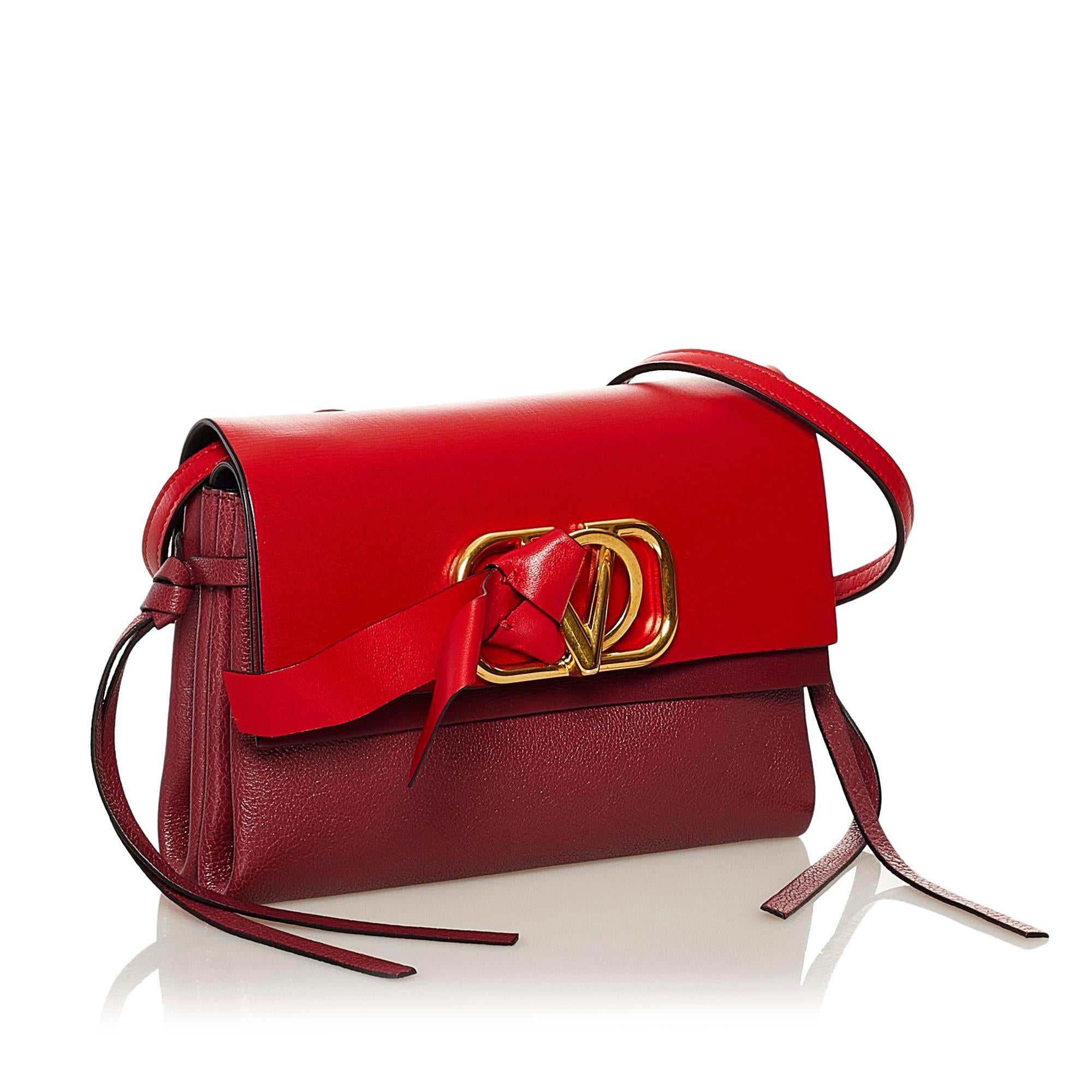 Valentino V-Ring Flap Crossbody (SHG-37345)