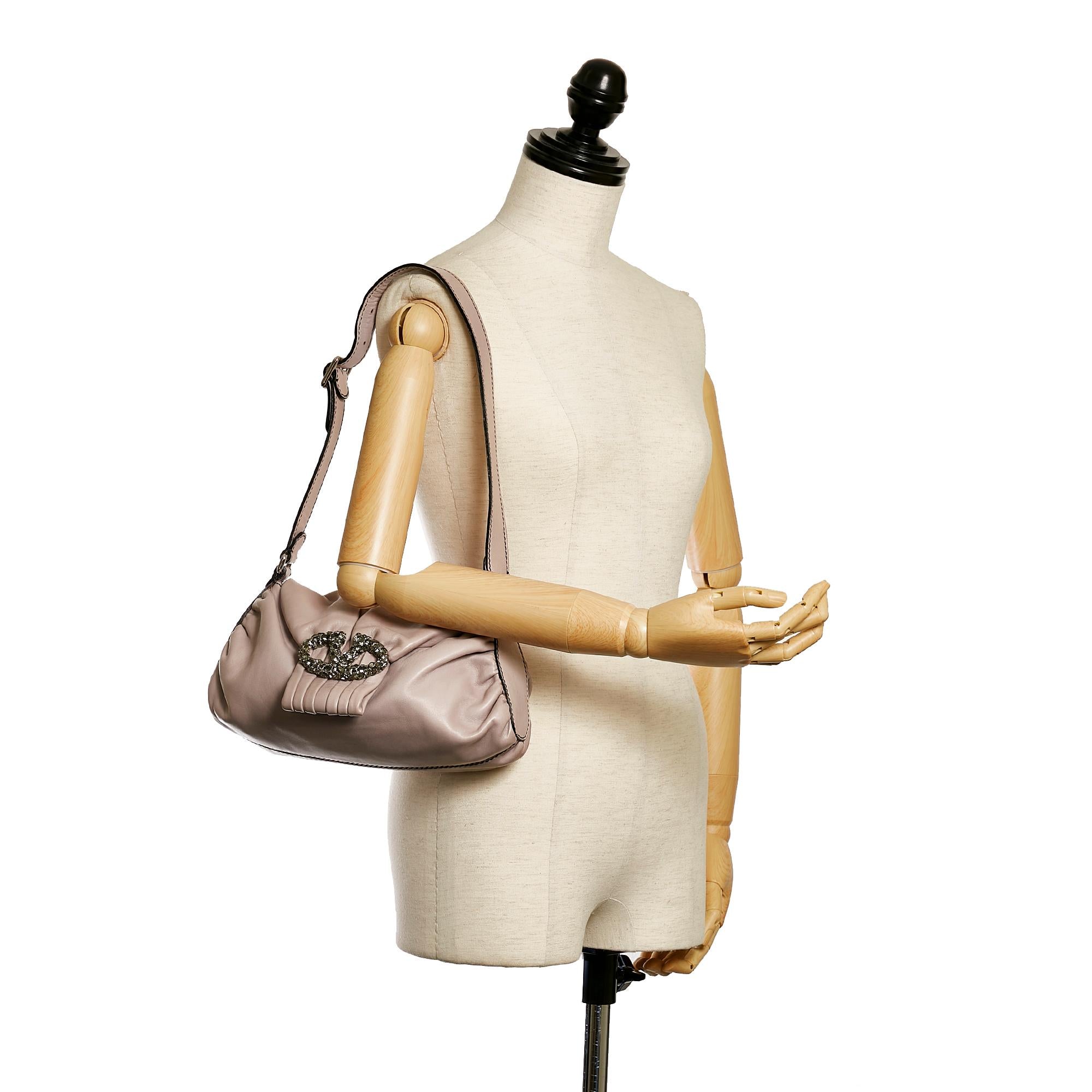 Valentino VRing Leather Shoulder Bag (SHG-32289)