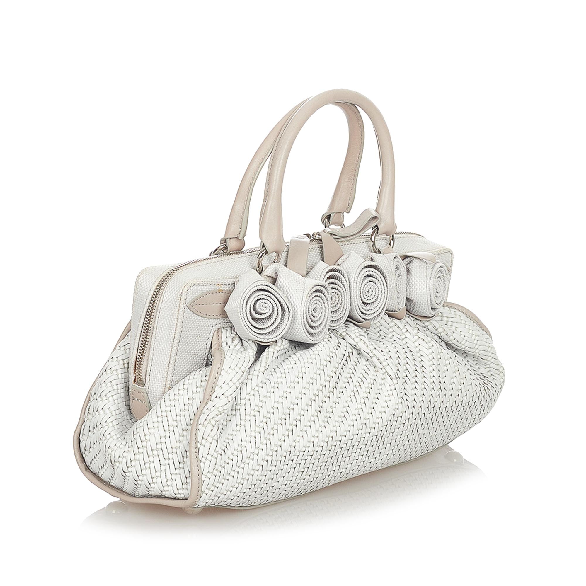 Valentino Woven Leather Handbag (SHG-23897)