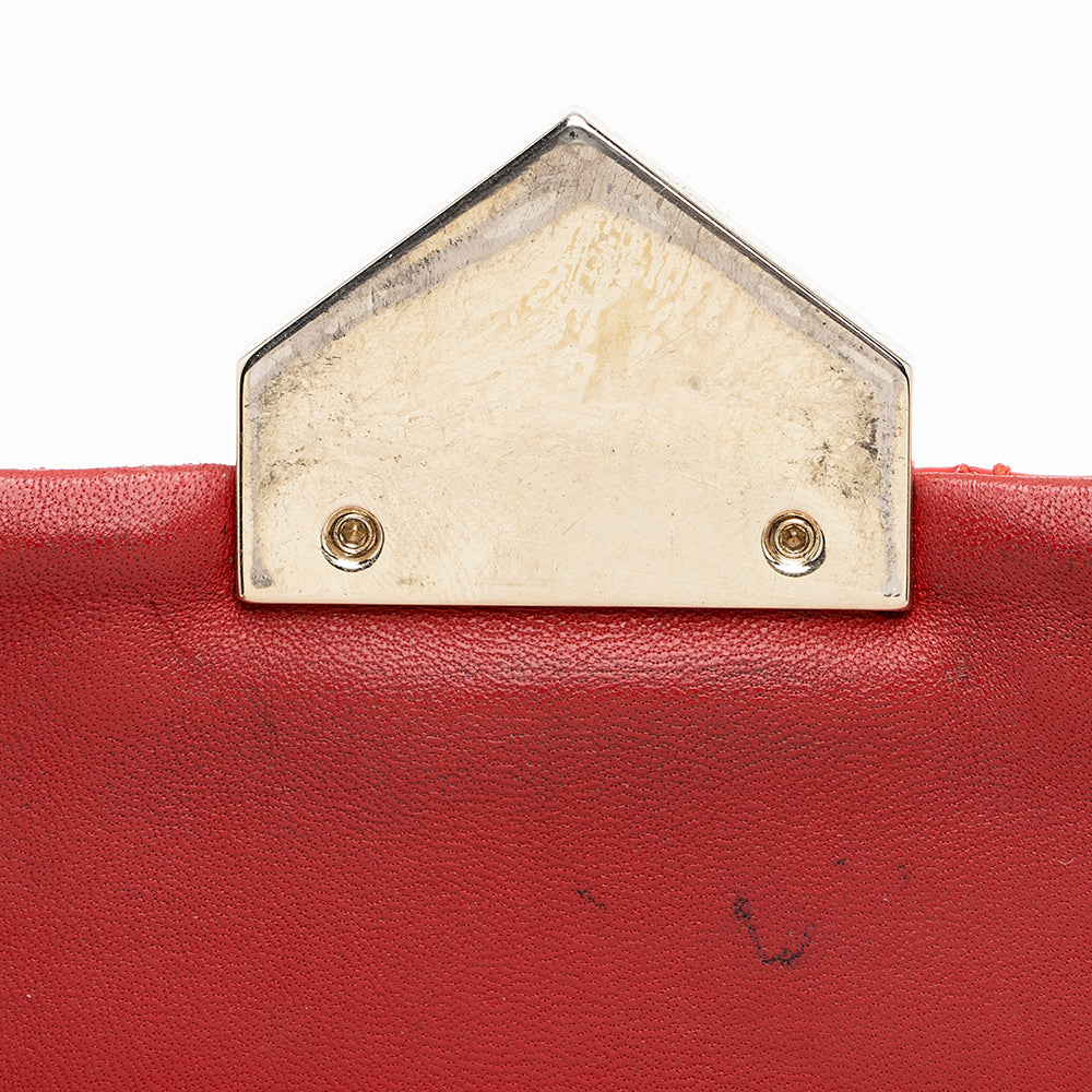 Versace Quilted Patent Leather Shoulder Bag (SHF-18276)