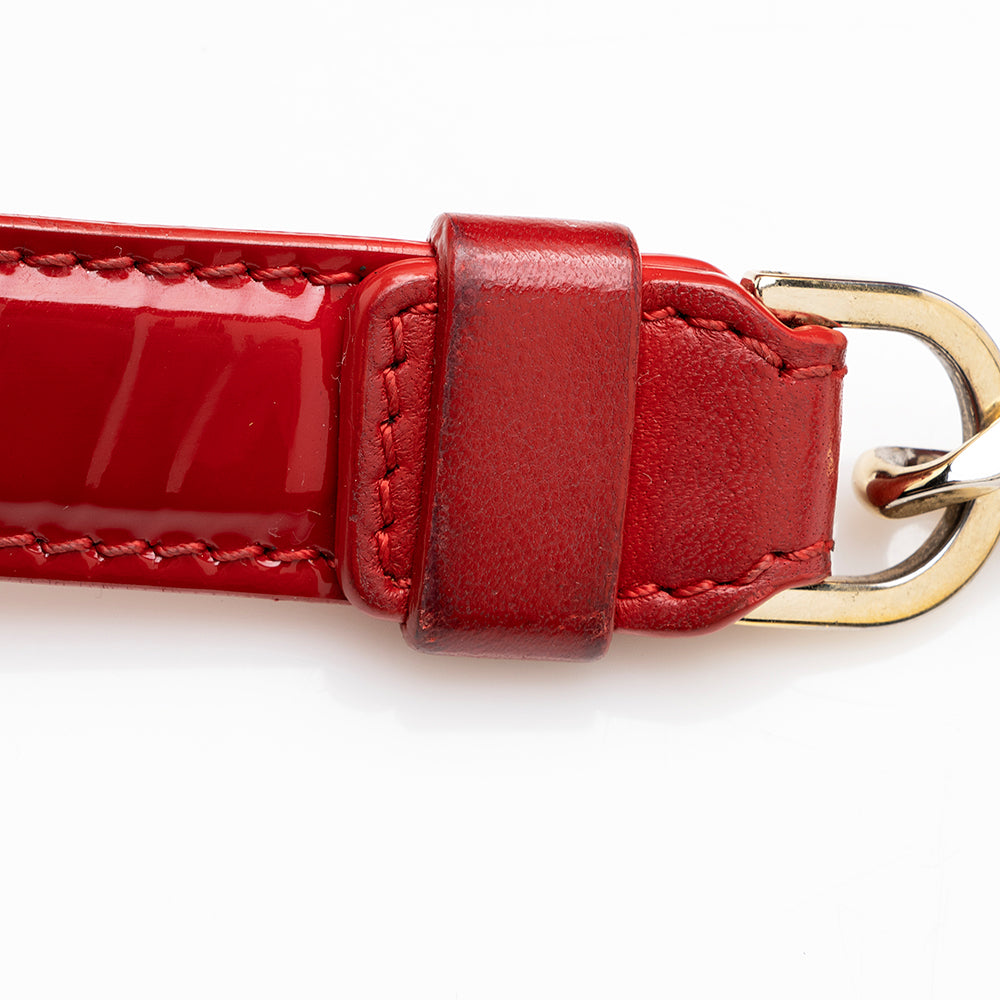 Versace Quilted Patent Leather Shoulder Bag (SHF-18276)