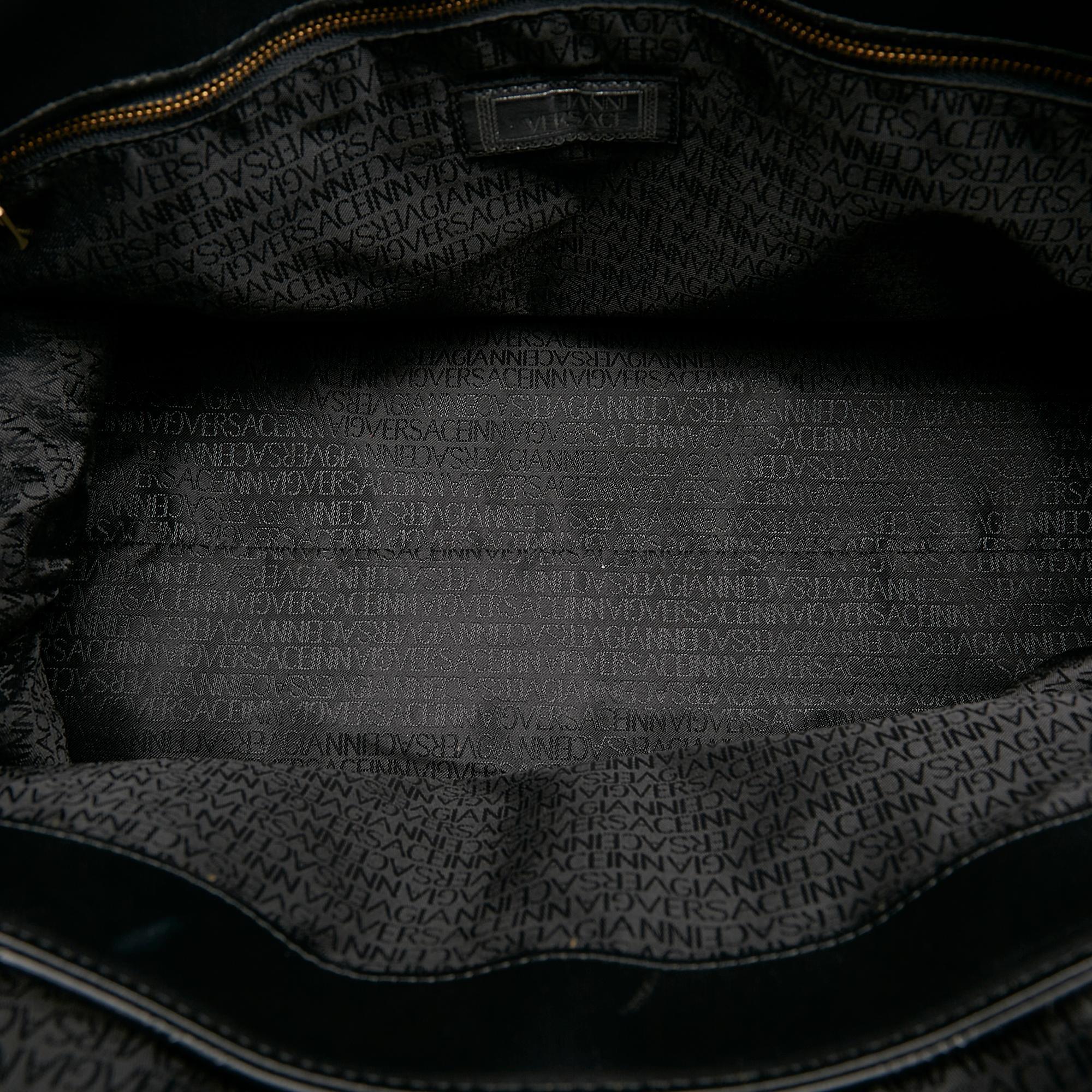 Versace Sunburst Leather Handbag (SHG-27911)