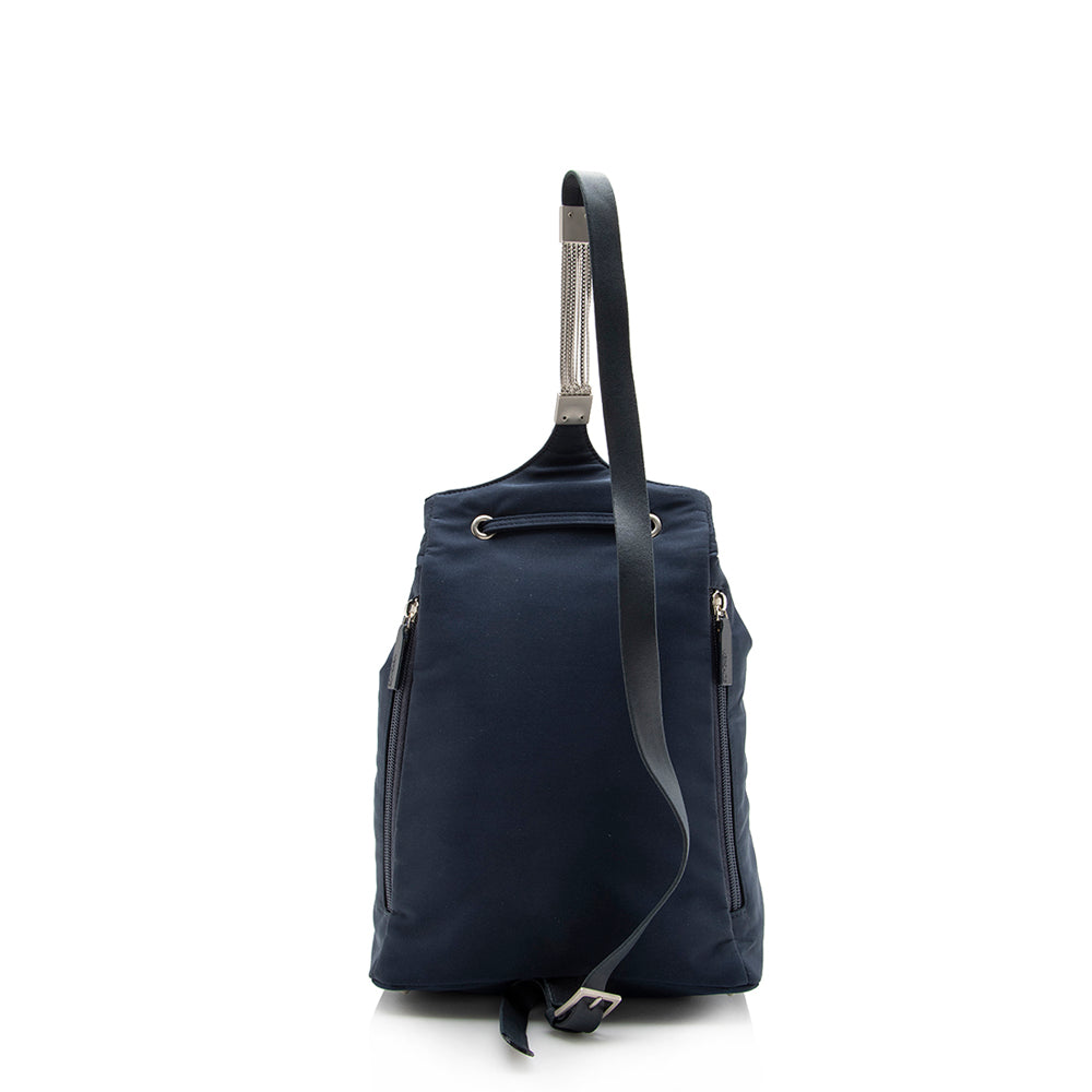 Versace Vintage Nylon Chain Sling Backpack (SHF-13910)