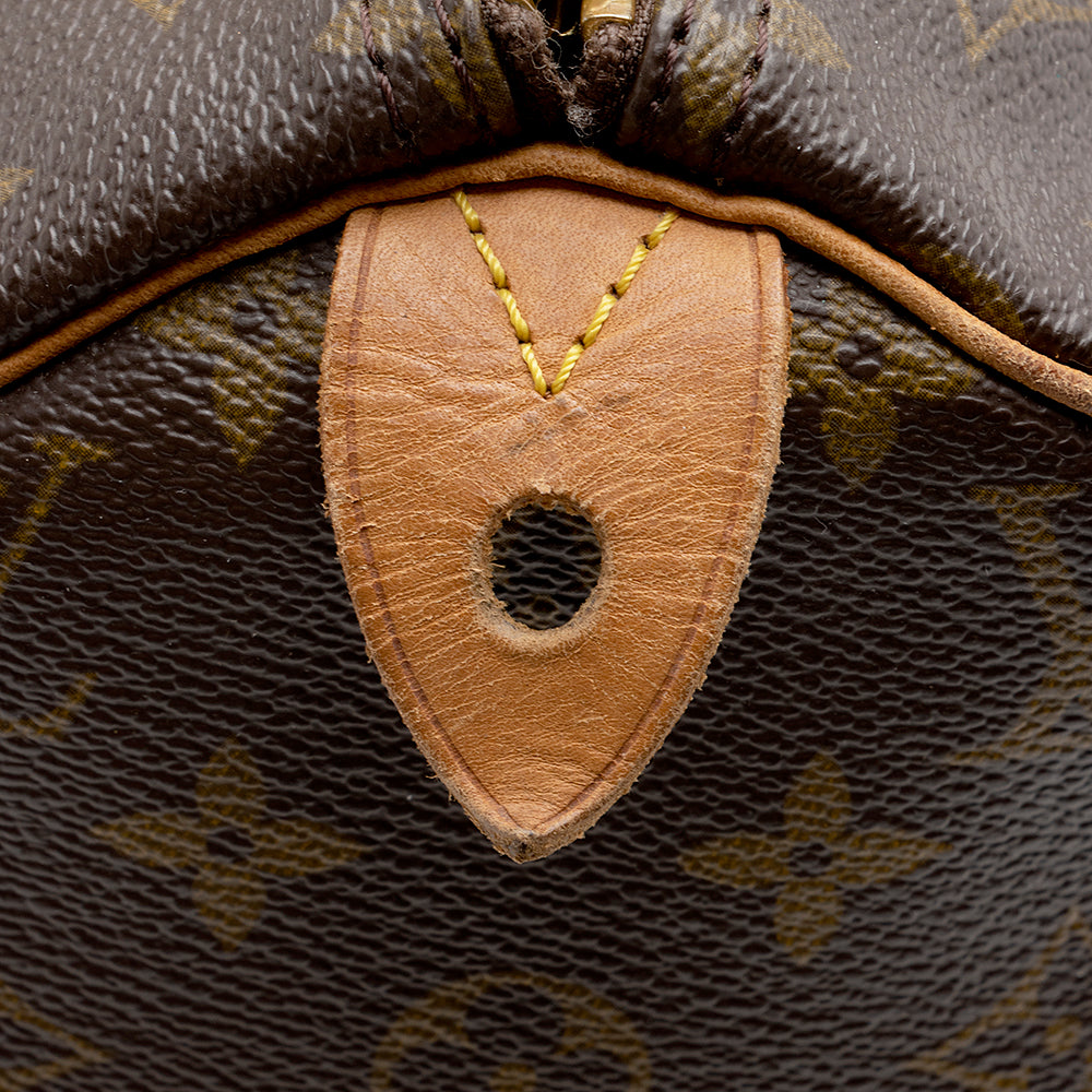Louis Vuitton Vintage Monogram Canvas Speedy 30 Satchel (SHF-17823)
