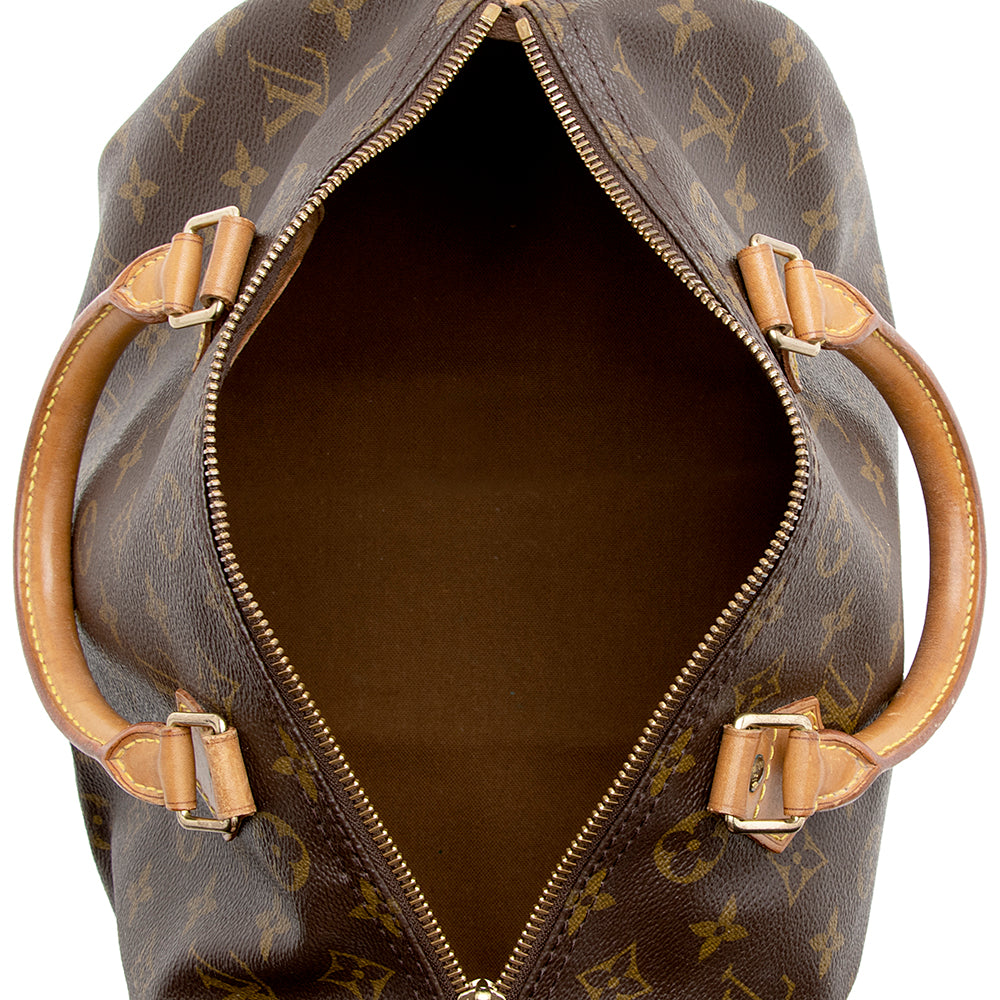 Louis Vuitton Vintage Monogram Canvas Speedy 30 Satchel (SHF-17823)
