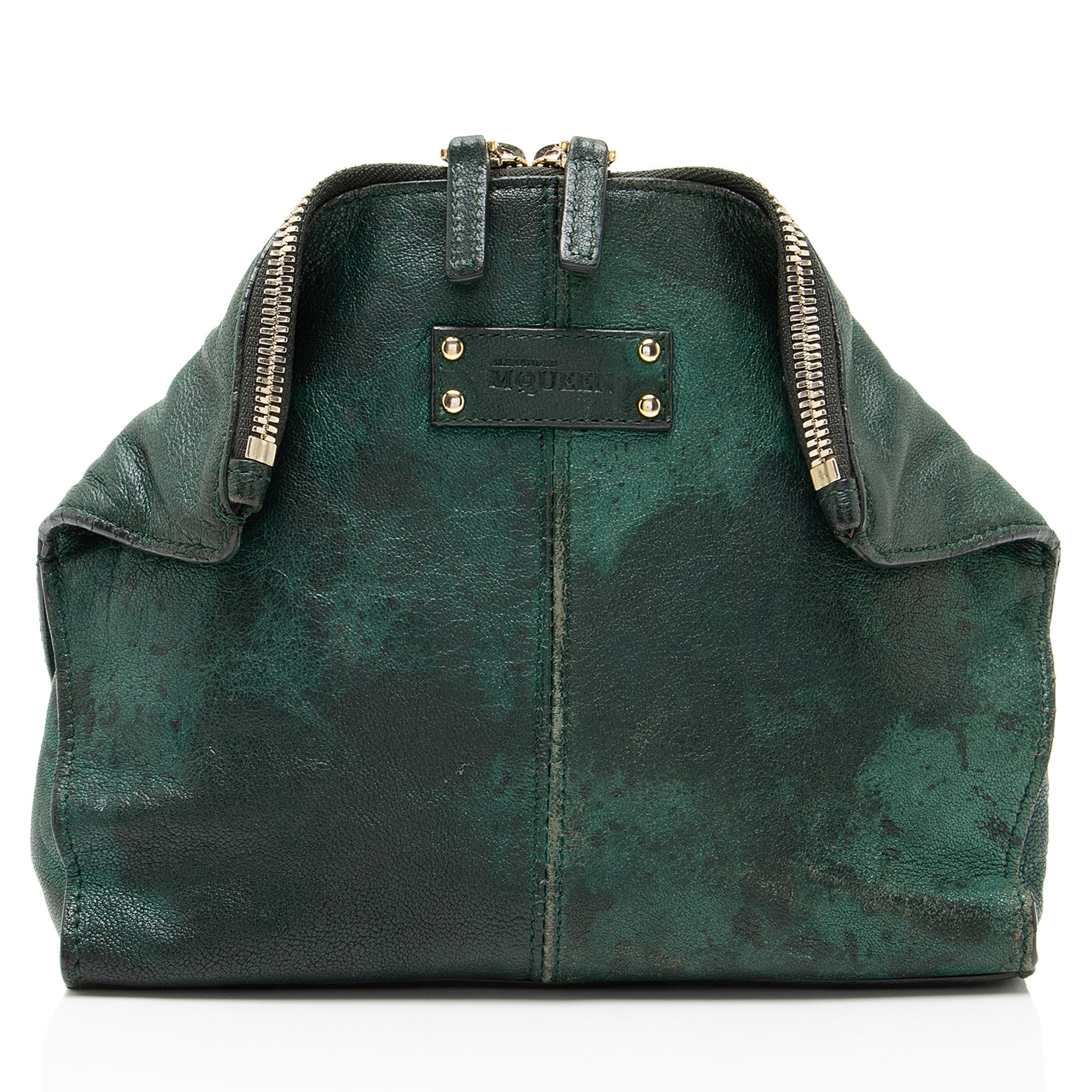 Alexander McQueen Calfskin De Manta Cosmetic Bag