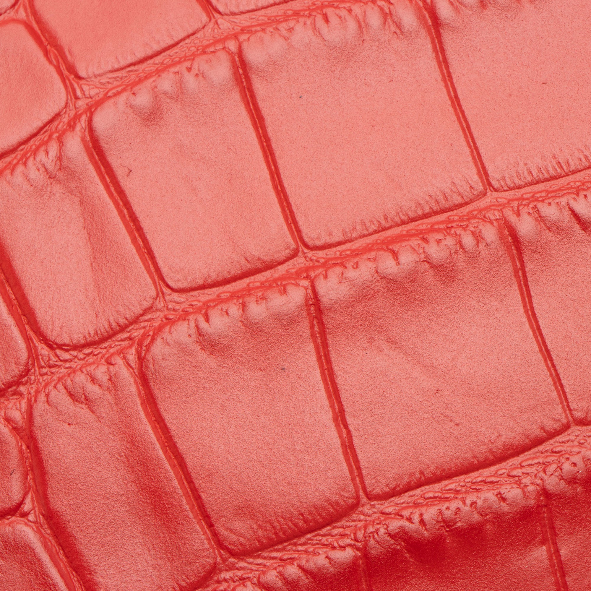 Alexander McQueen Croc Embossed Leather Skull Four-Ring Flat Clutch (SHF-av5Xyc)