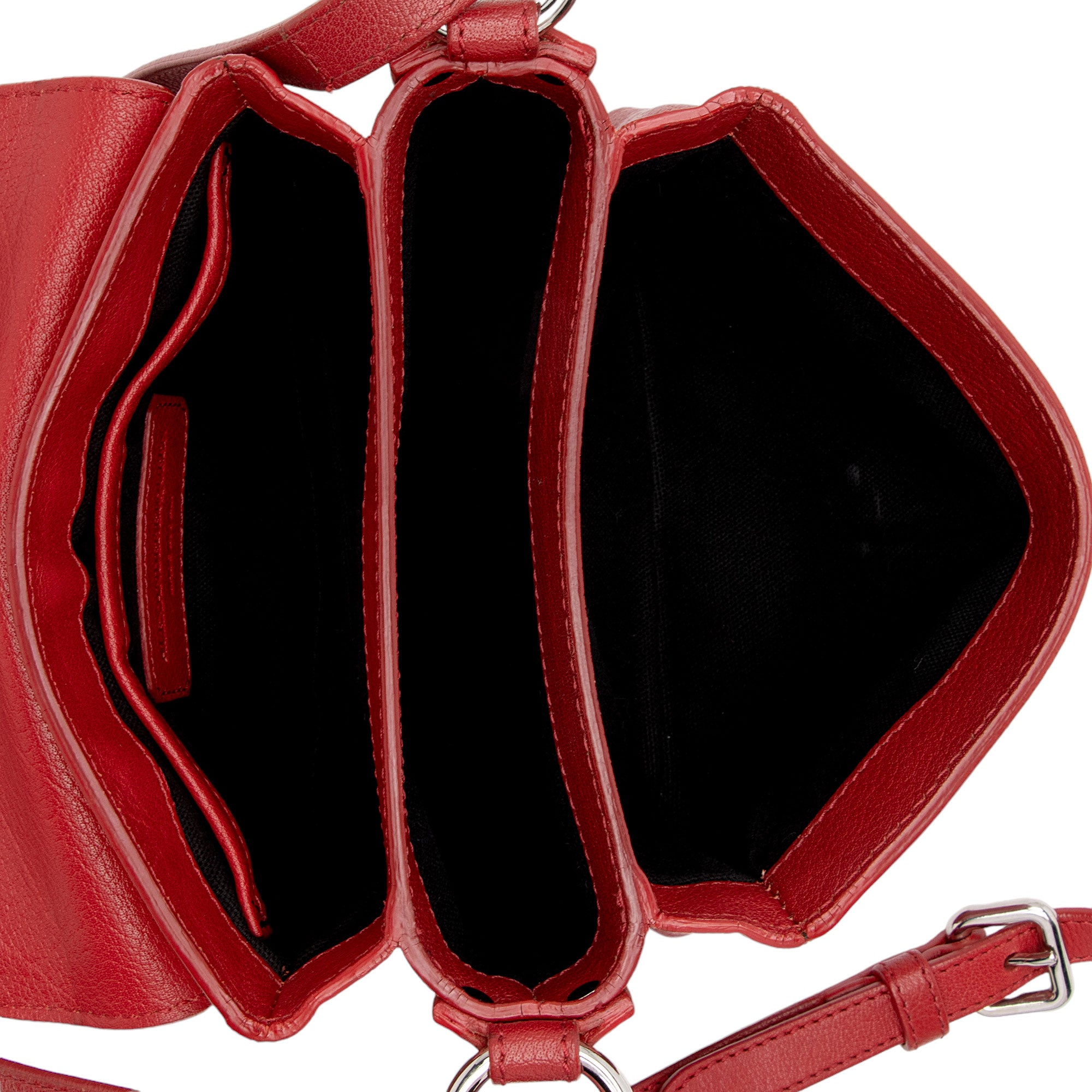 Alexander McQueen Leather Crystal Twin Skull Flap Shoulder Bag (SHF-uXSFgg)