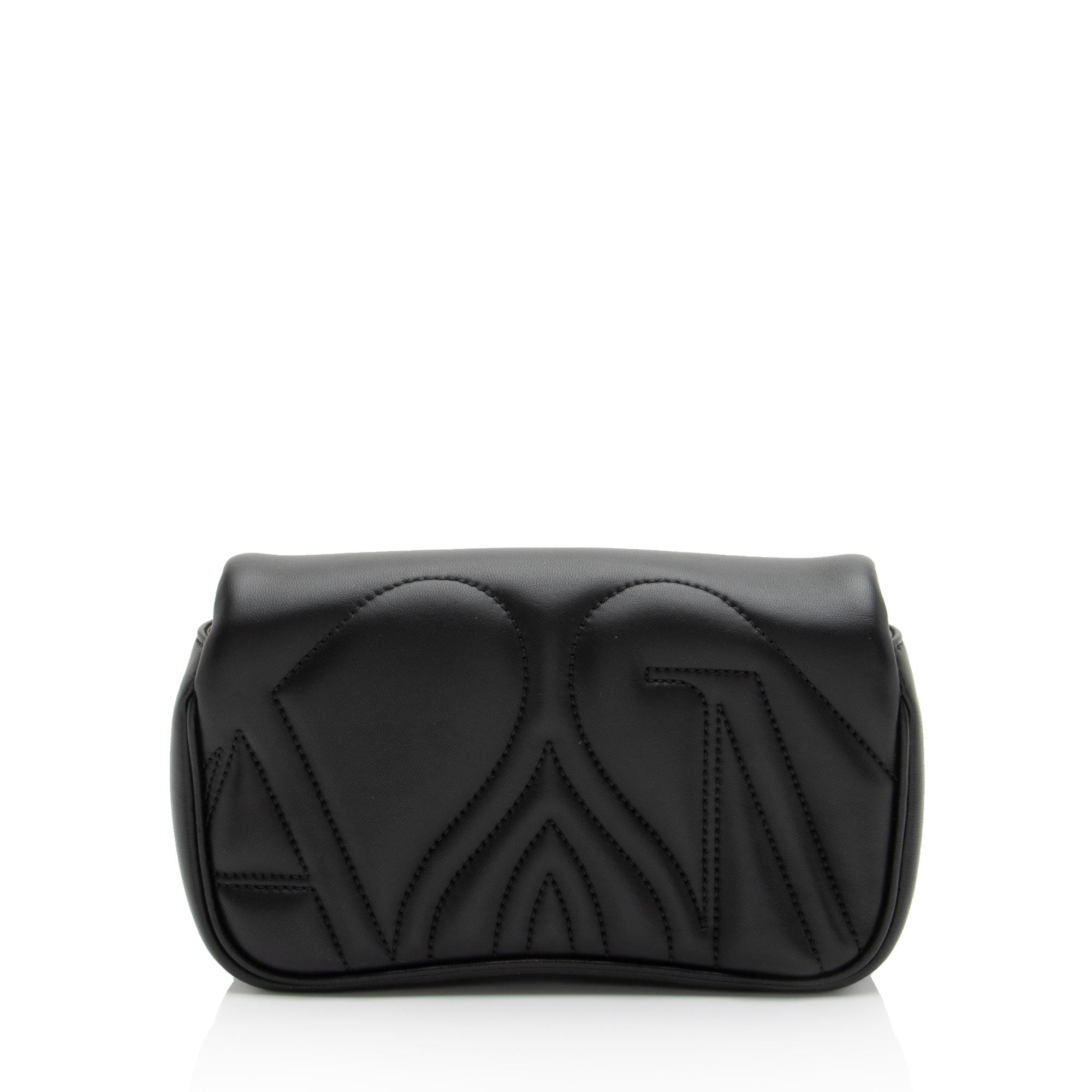 Alexander McQueen Leather Seal Mini Shoulder Bag
