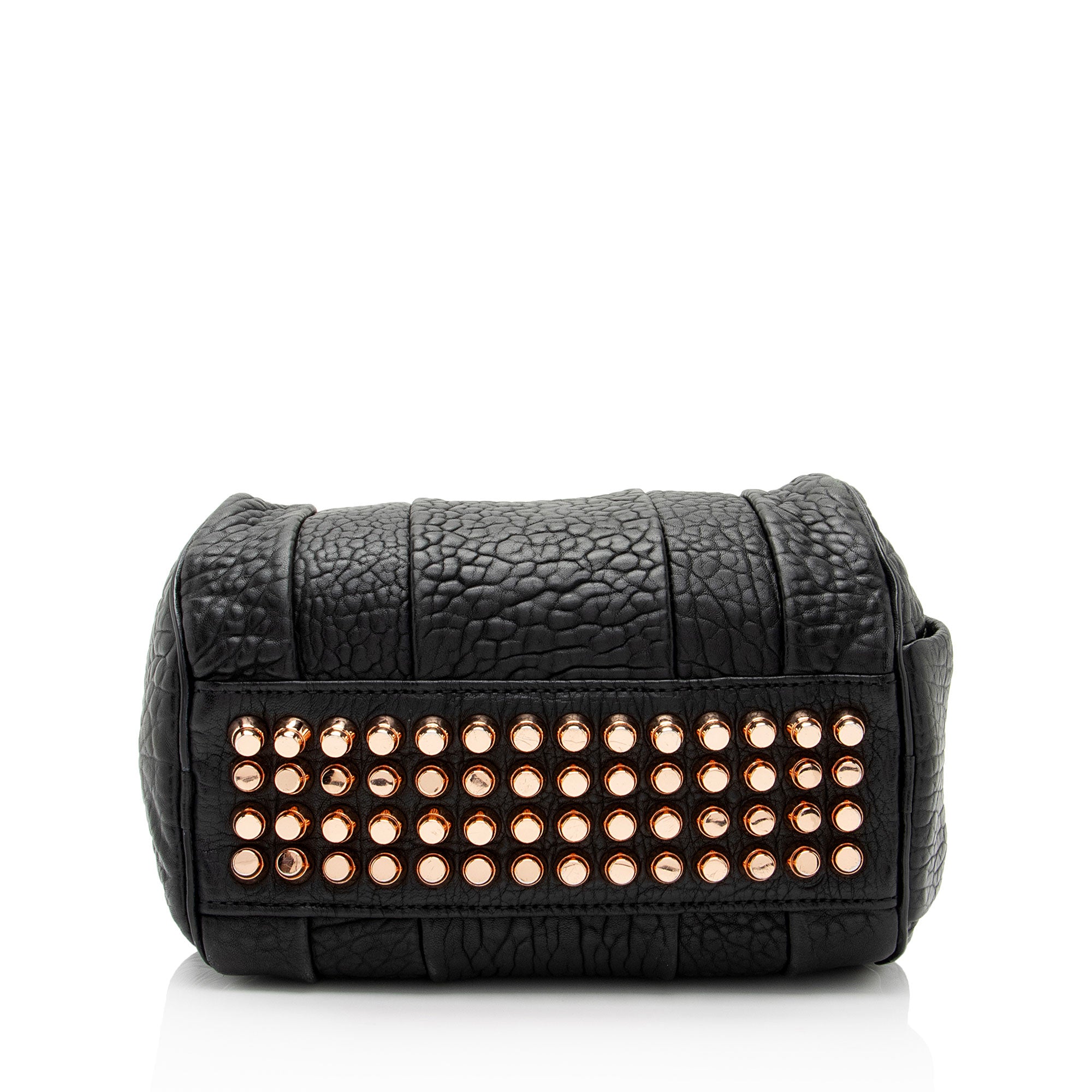 Alexander Wang Leather Rose Gold Rockie Small Satchel (SHF-lUToFx)