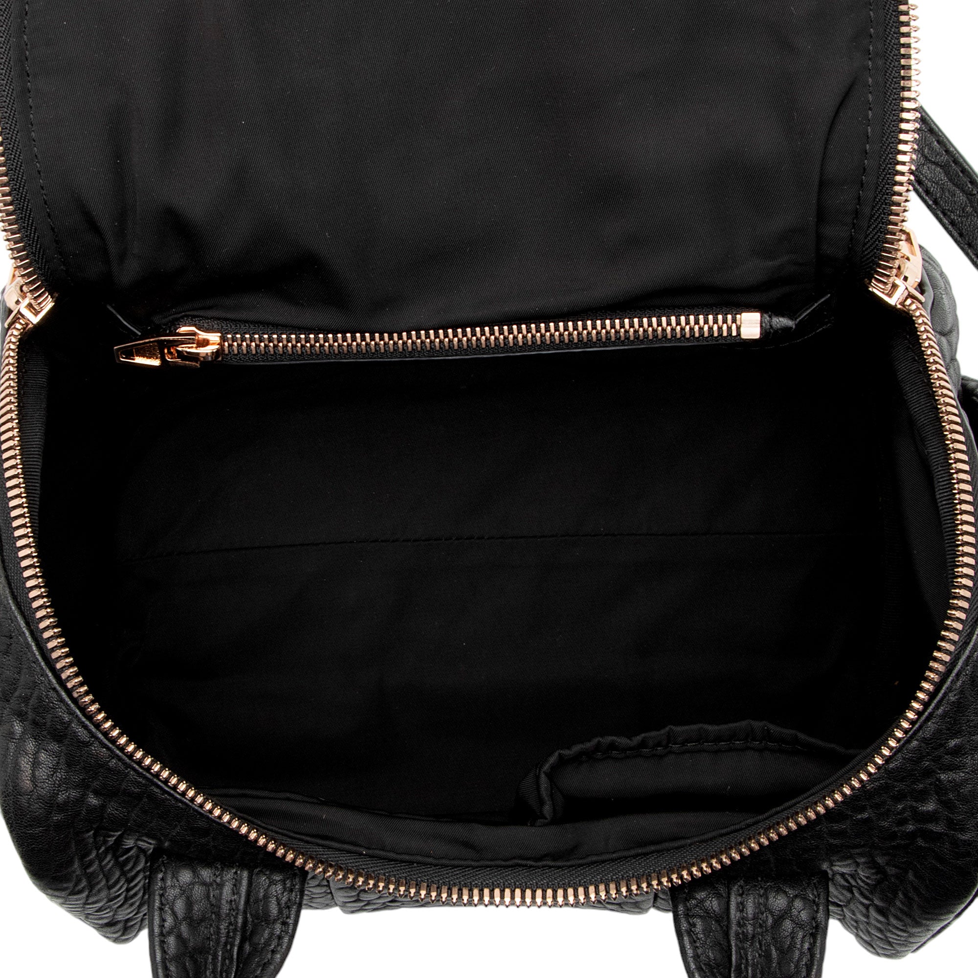 Alexander Wang Leather Rose Gold Rockie Small Satchel (SHF-lUToFx)