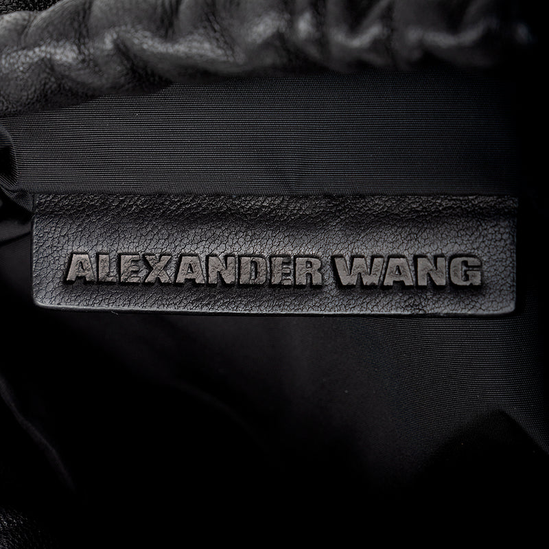 Alexander Wang Leather Ryan Mini Drawstring Bag (SHF-17326)