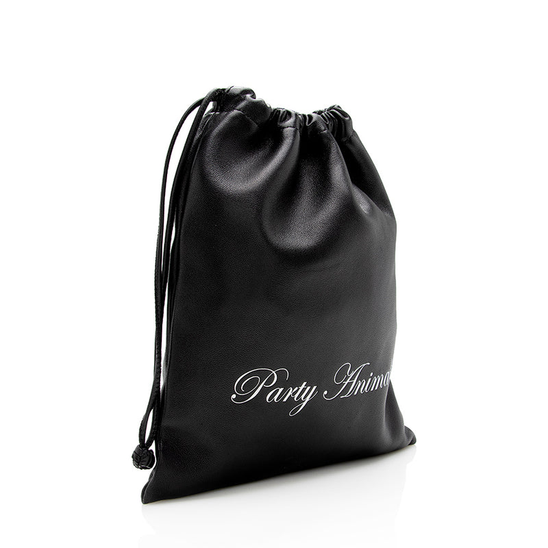 Alexander Wang Leather Ryan Mini Drawstring Bag (SHF-17326)