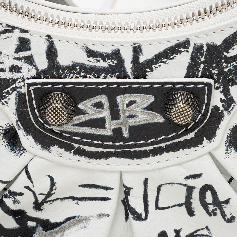 Balenciaga Agneau Graffiti Le Cagole Small Shoulder Bag (SHF-XUkN8C)