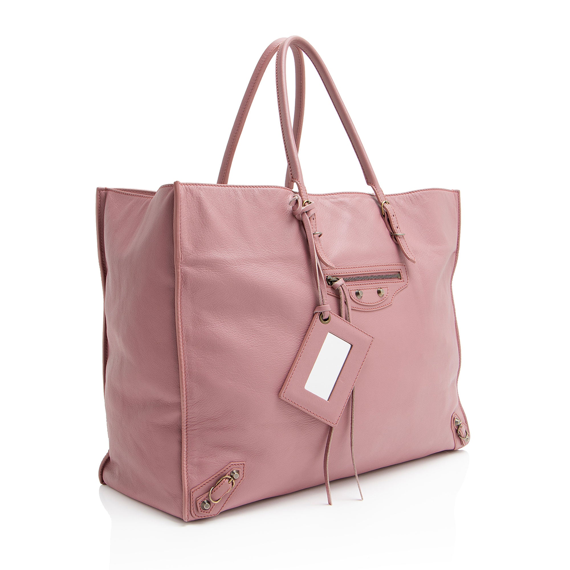 Balenciaga Agneau Motocross Classic Weekender Tote