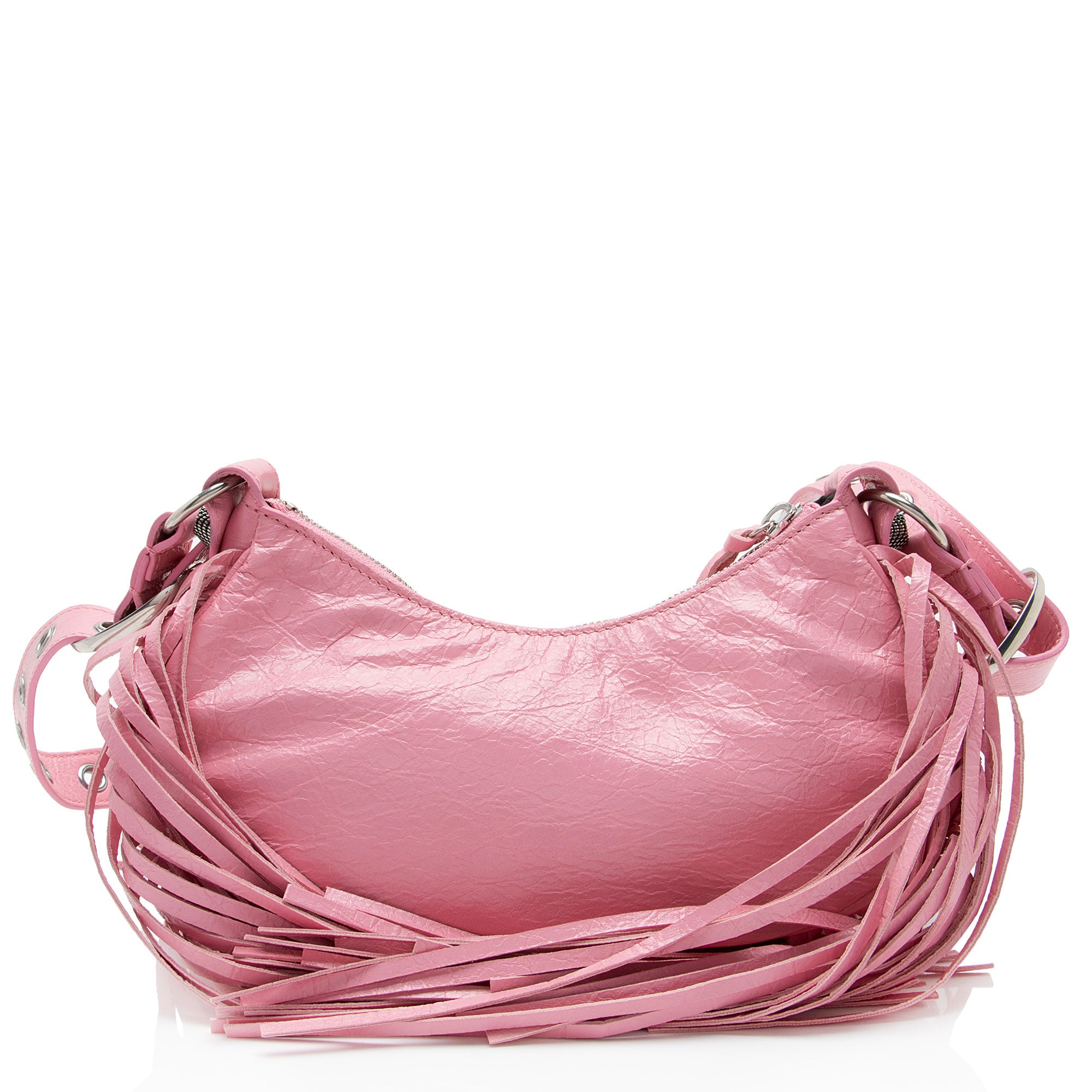 Balenciaga Arena Lambskin Fringe Le Cagole XS Shoulder Bag