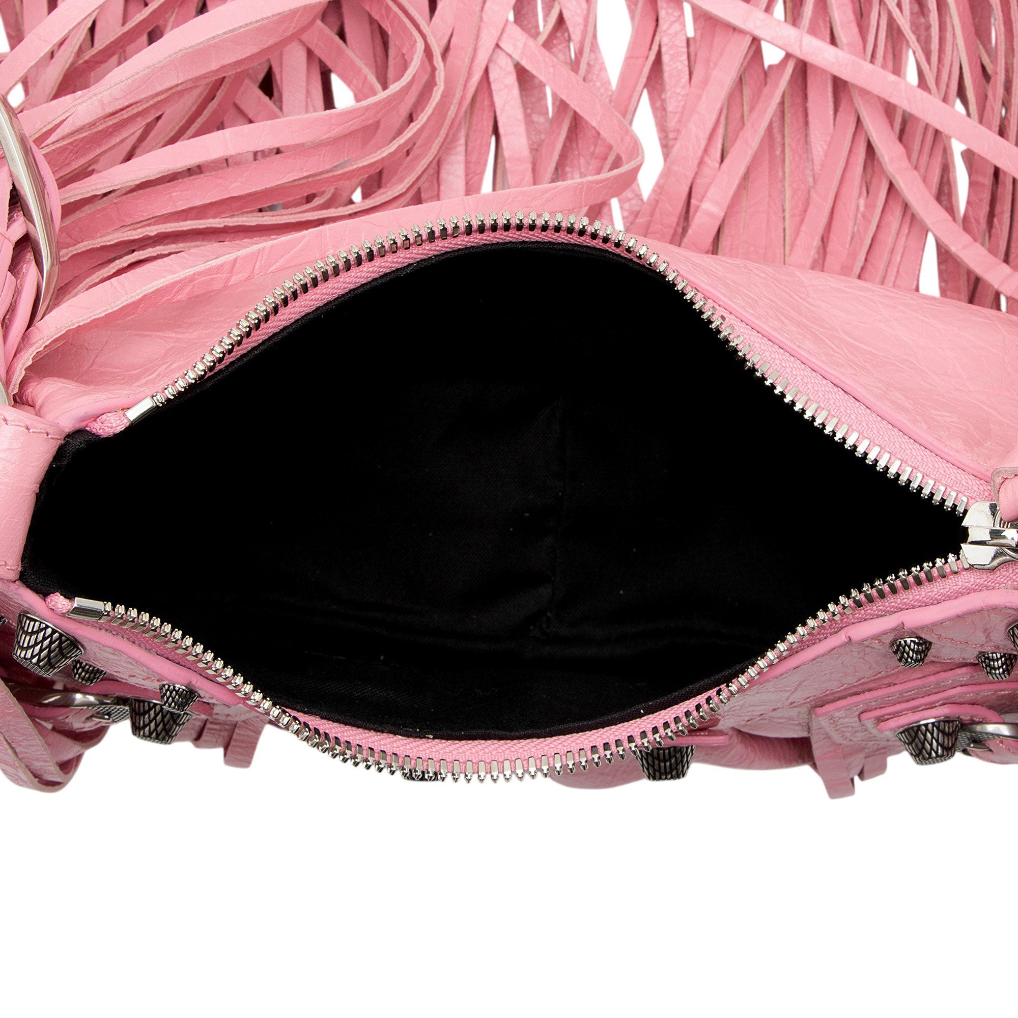 Balenciaga Arena Lambskin Fringe Le Cagole XS Shoulder Bag