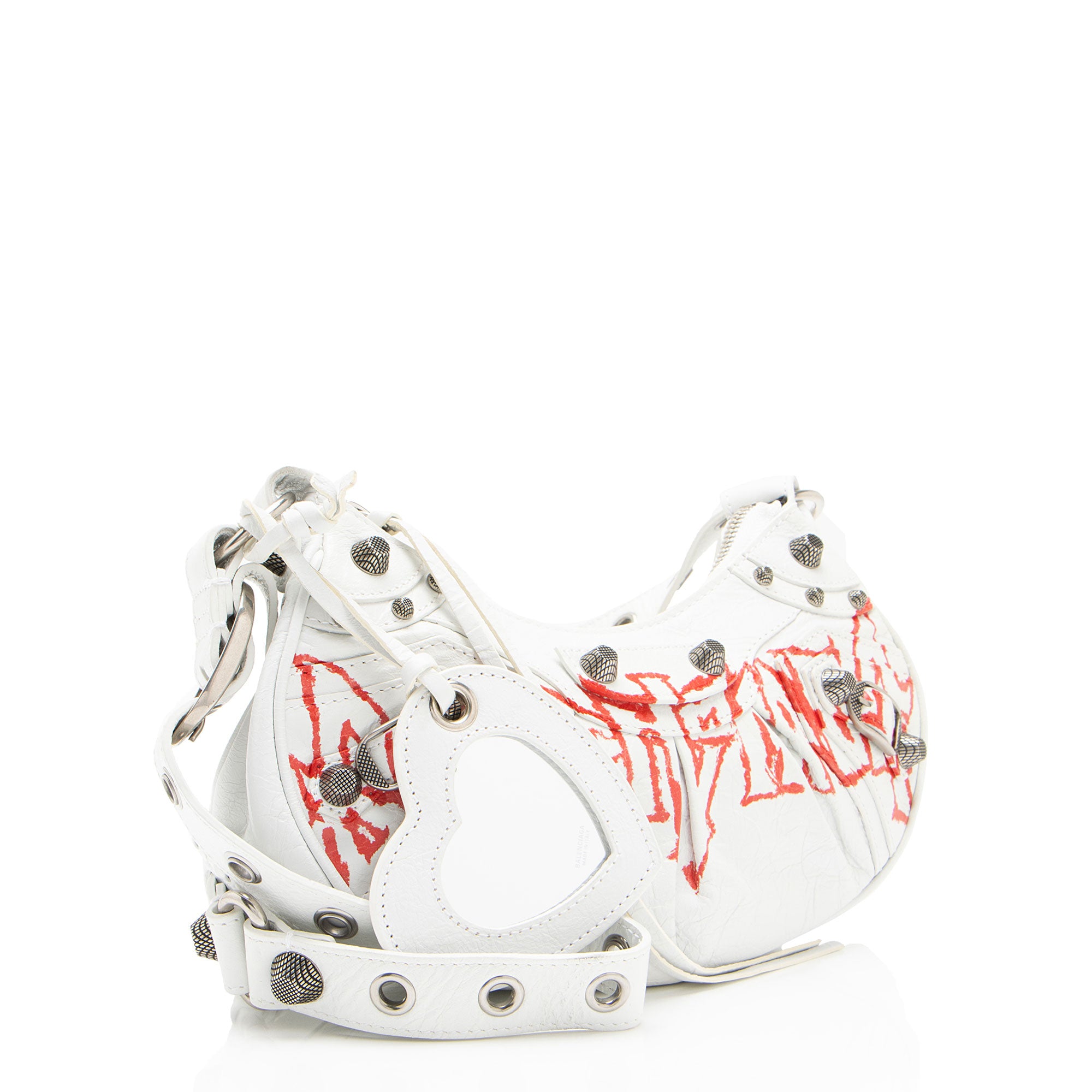 Balenciaga Arena Lambskin Lunar New Year Graffiti Le Cagole XS Shoulder Bag