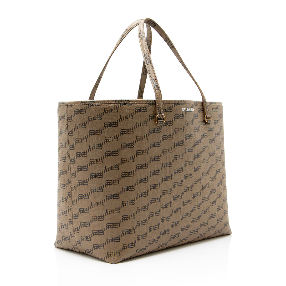 Balenciaga BB Monogram Canvas Signature Large Shopper Tote