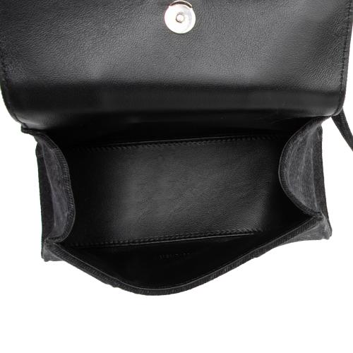 Balenciaga BB Monogram Denim Hourglass XS Top Handle