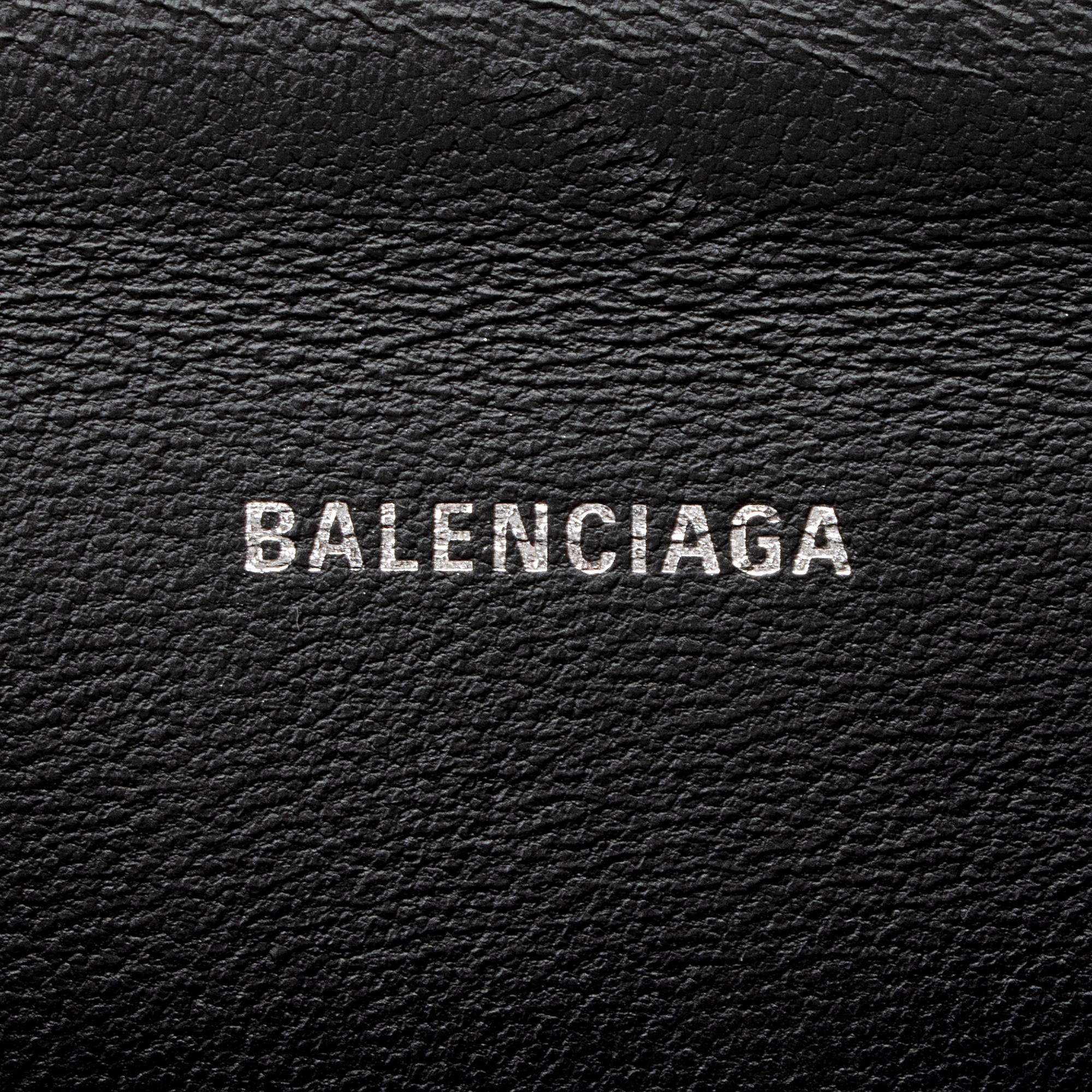 Balenciaga BB Monogram Denim Hourglass XS Top Handle