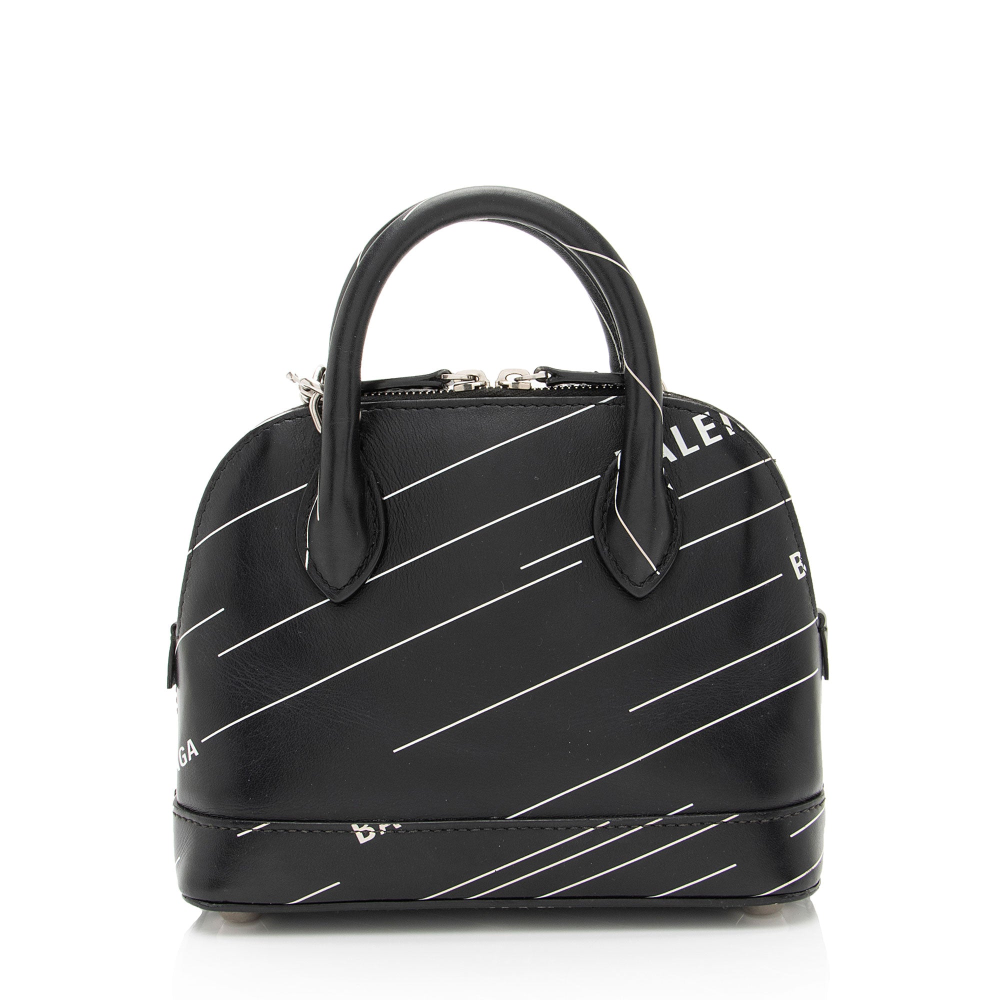 Balenciaga Calfskin Logo XXS Ville Top Handle (SHF-SiN99o)