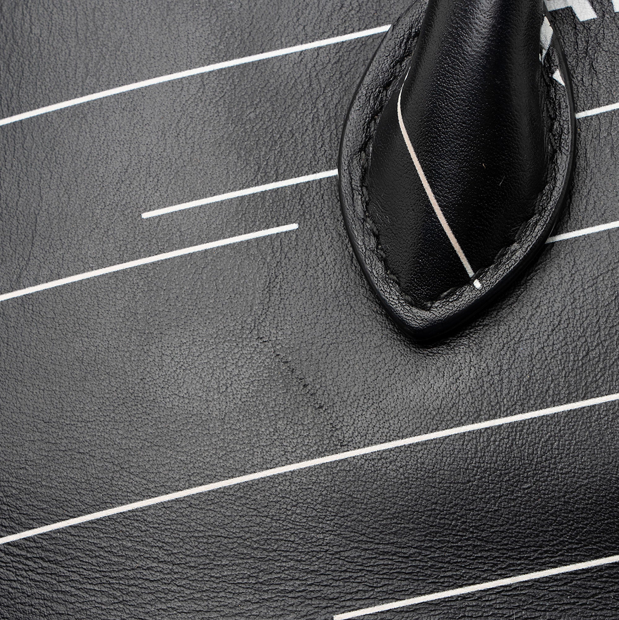 Balenciaga Calfskin Logo XXS Ville Top Handle (SHF-SiN99o)