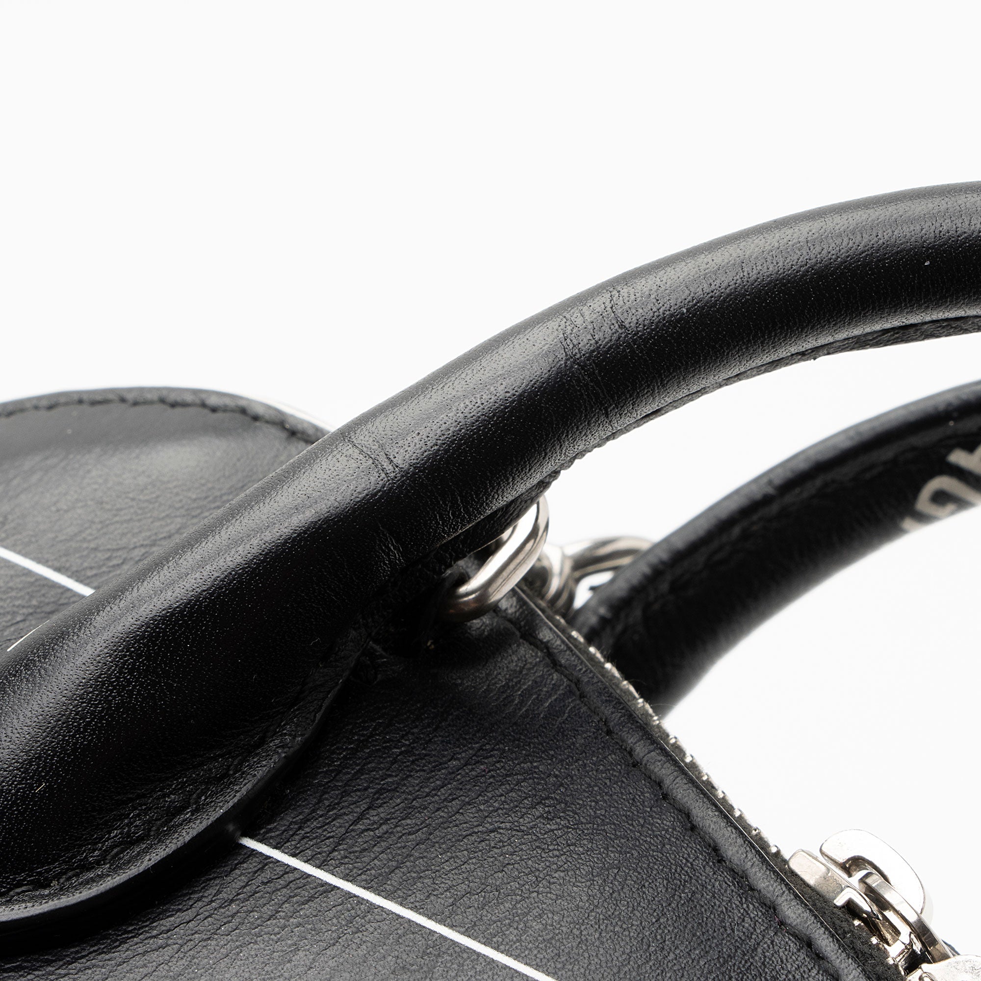 Balenciaga Calfskin Logo XXS Ville Top Handle (SHF-SiN99o)