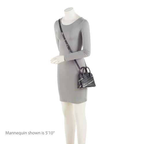 Balenciaga Calfskin Logo XXS Ville Top Handle (SHF-SiN99o)