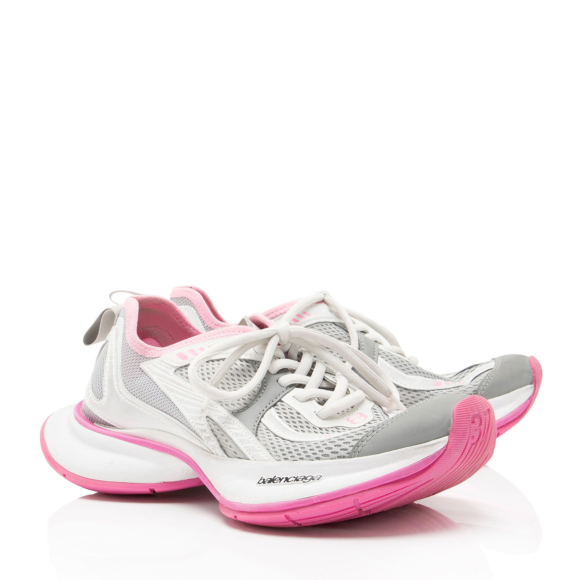 Balenciaga Calfskin Mesh Circuit Sneakers - Size 7 / 37