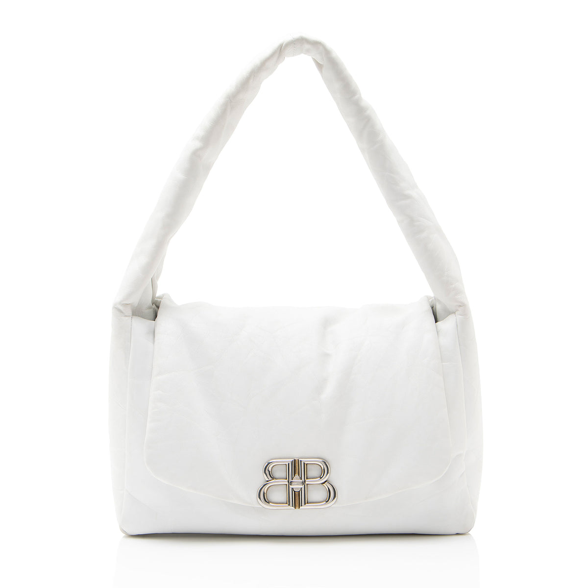 Balenciaga Calfskin Monaco Medium Shoulder Bag
