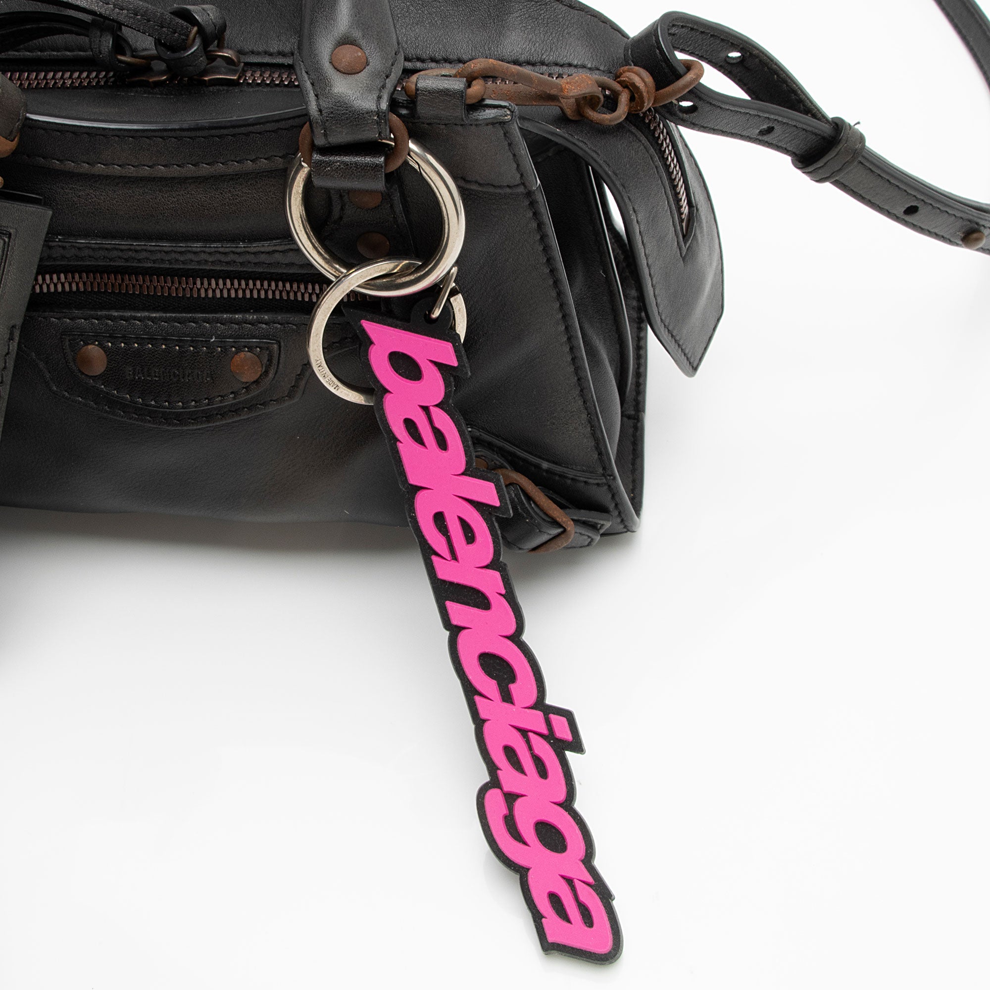 Balenciaga Calfskin Neo Classic Rust Hardware City Mini Satchel (SHF-A4mdtV)