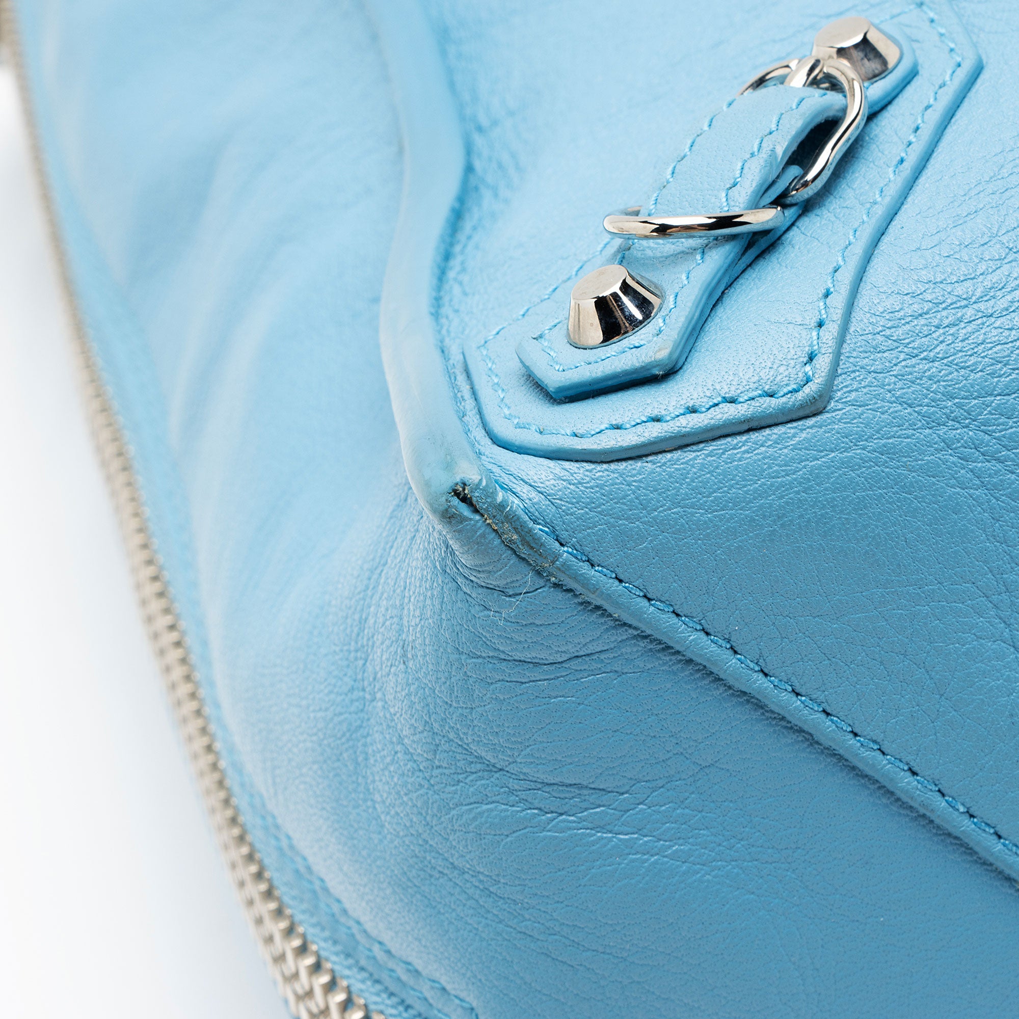 Balenciaga Calfskin Papier A5 Zip Around Tote
